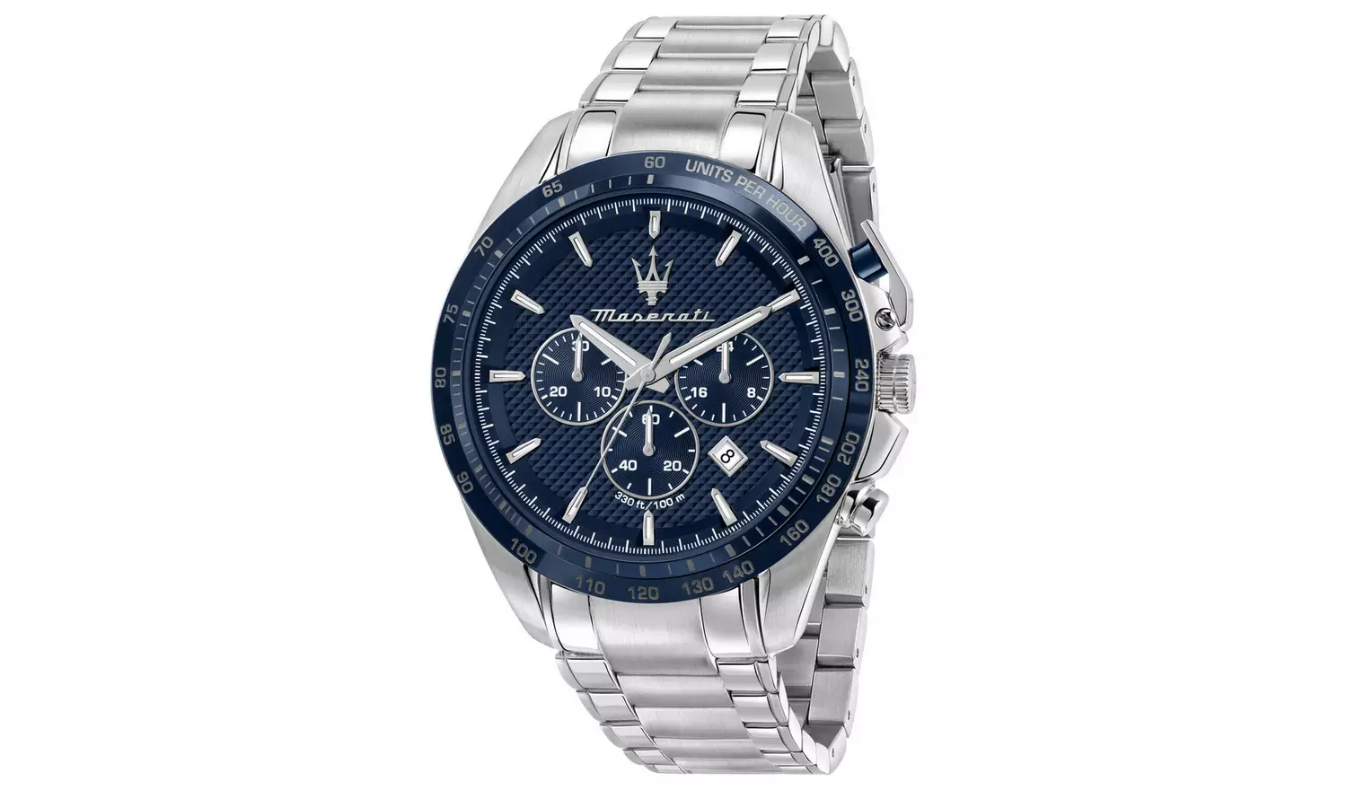 Maserati Traguardo Blue Dial Stainless Steel Bracelet Watch
