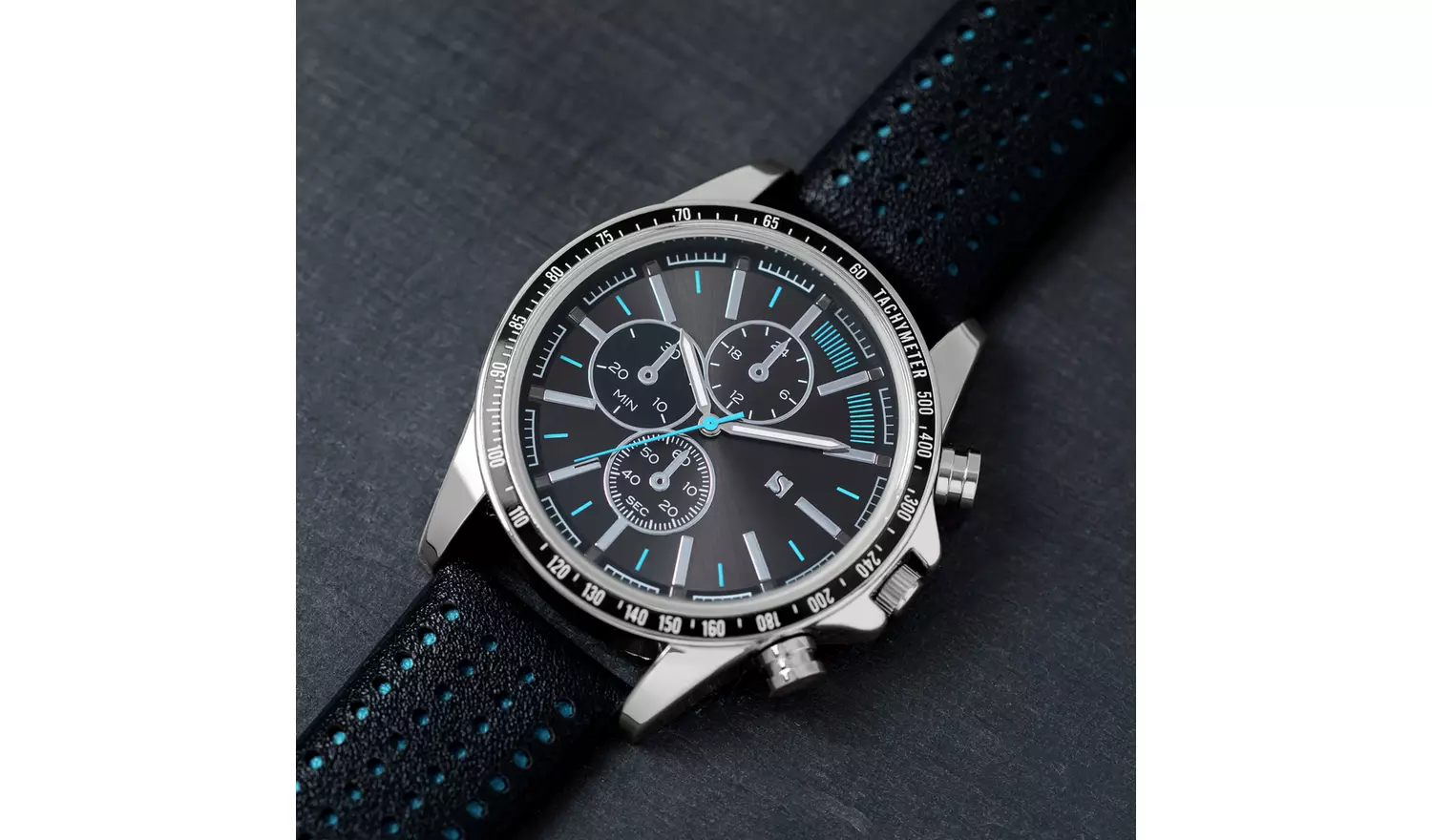 Spirit Men's ASPG29 Black Silicone Strap Watch