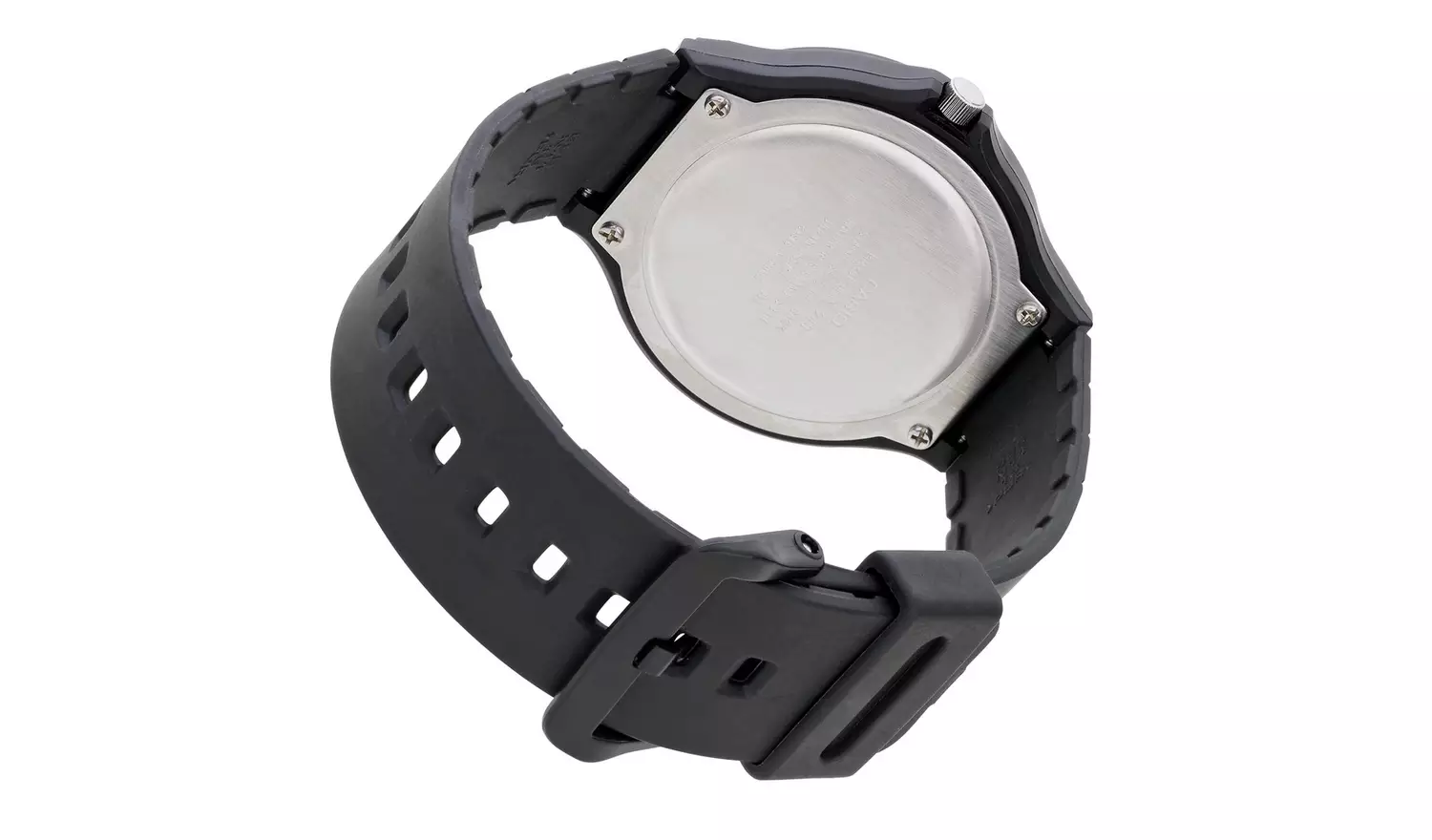 Casio Unisex Analogue Black Dial Black Resin Strap Watch