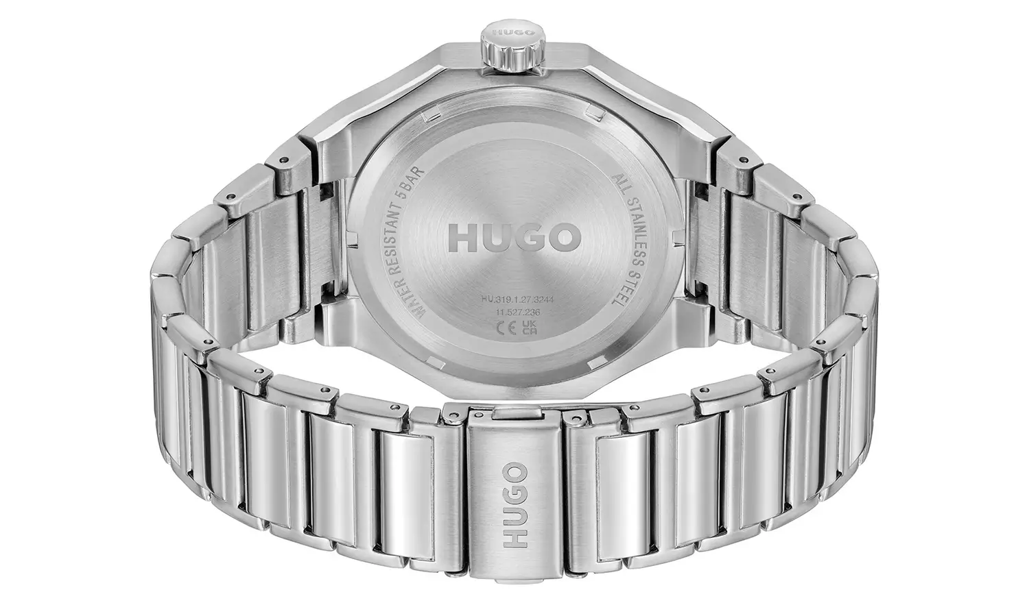 HUGO Men's Silver Colour Grail Skeleton Bracelet Watch