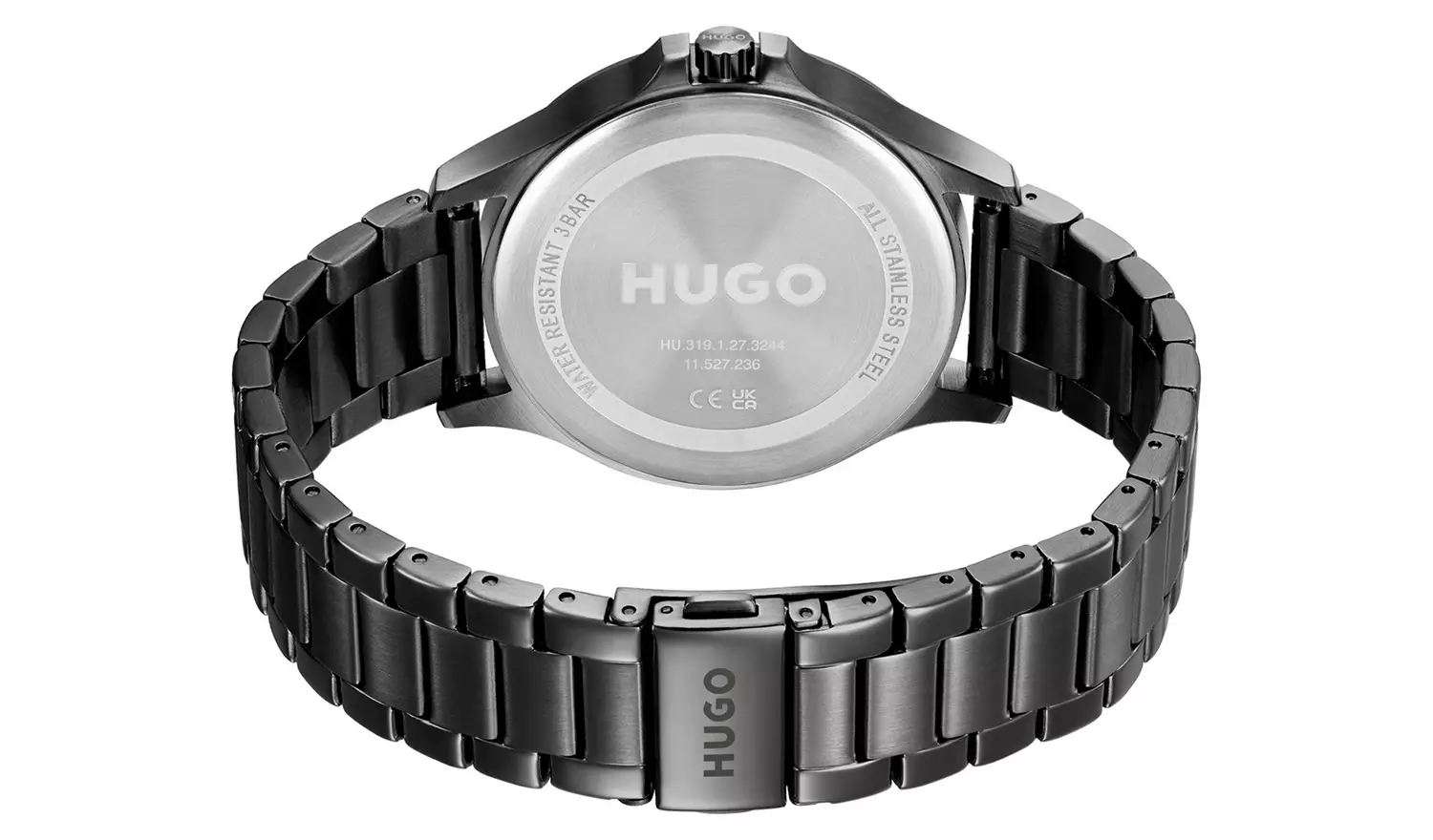 HUGO Men's Black Leap Bracelet Watch