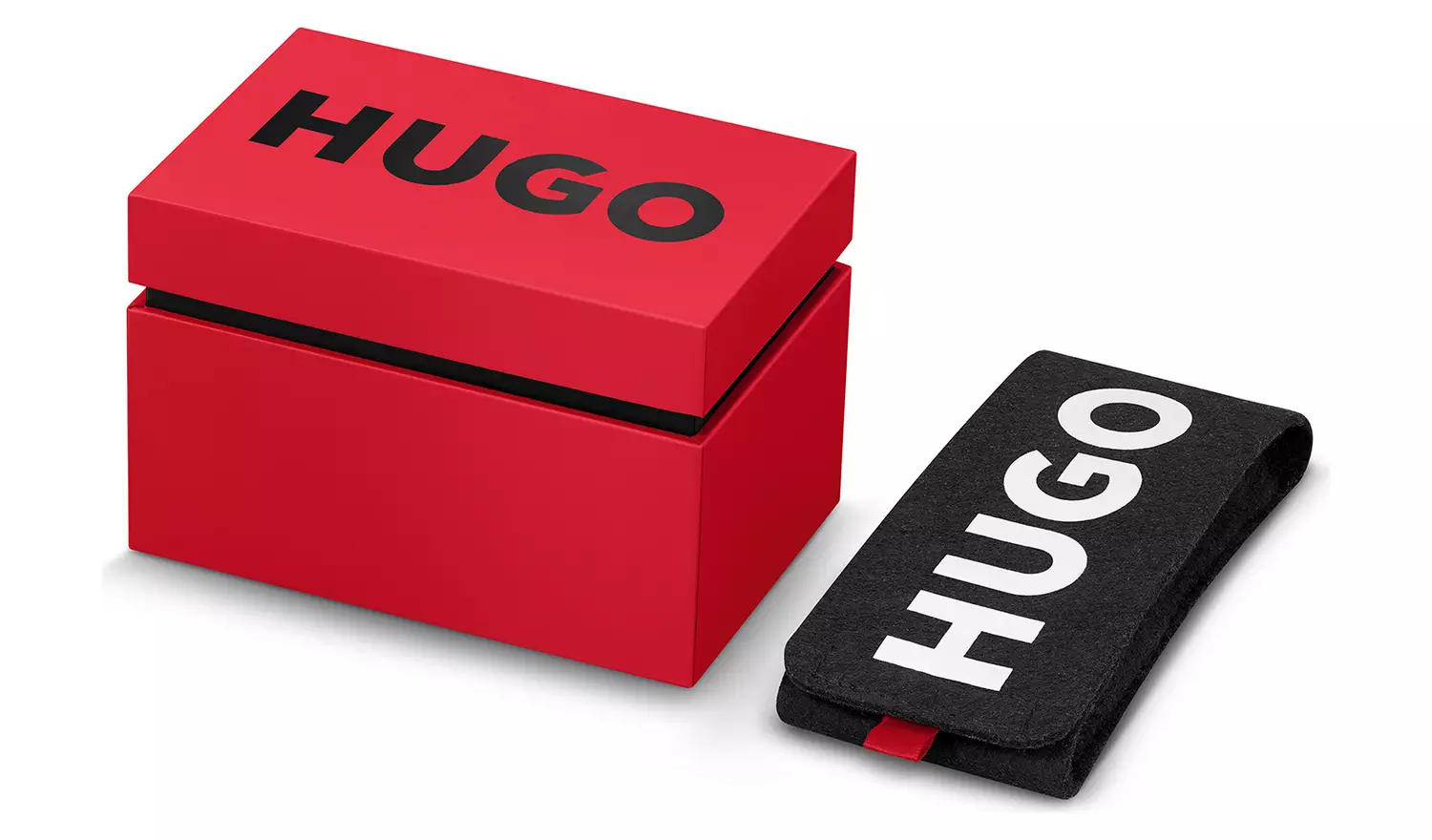 HUGO Men's Black Leap Bracelet Watch