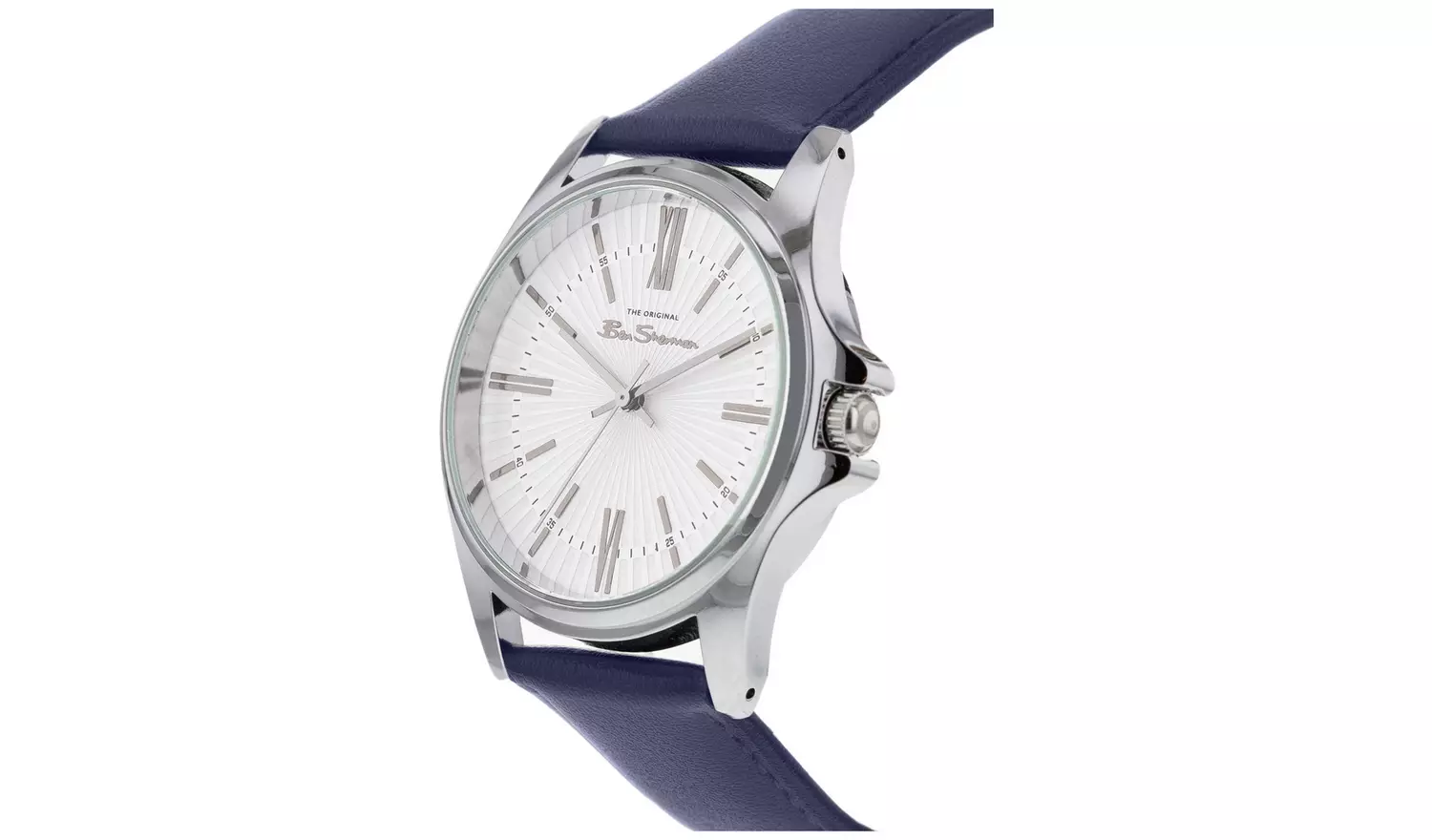 Ben Sherman Silver Dial Navy Blue Strap Watch