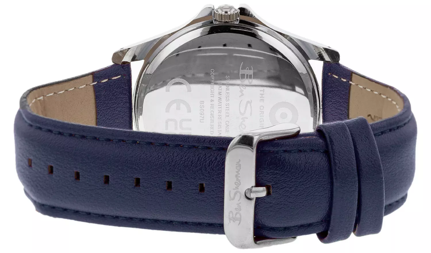 Ben Sherman Silver Dial Navy Blue Strap Watch