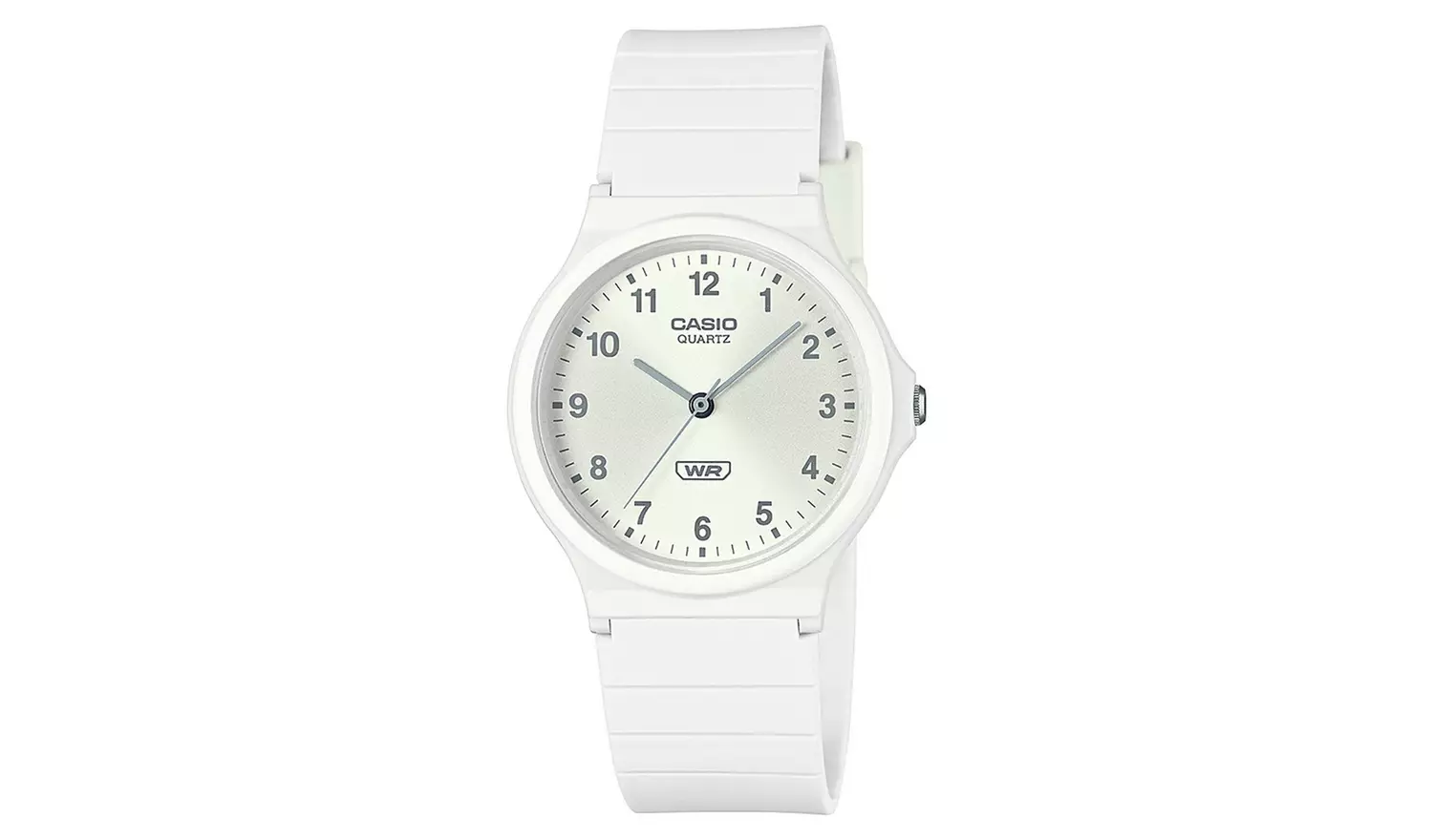 Casio Unisex Classic Analogue White Strap Watch
