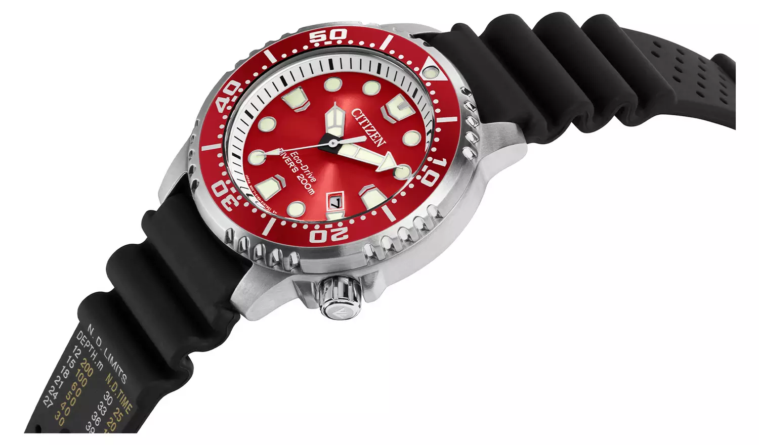 Citizen Eco-Drive Men's Dive Rubber Strap Watch