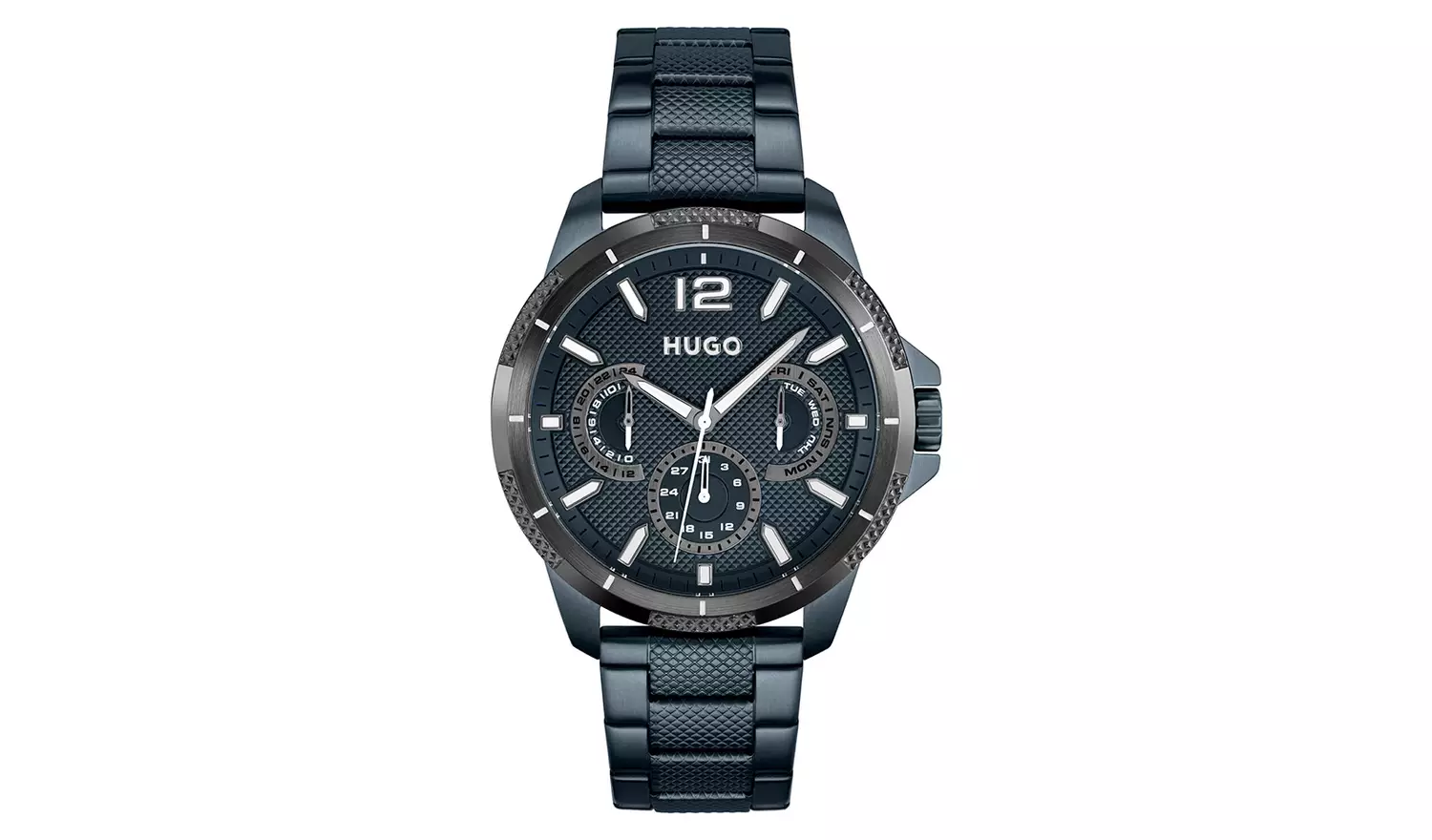 HUGO Sport Men's Blue Stainless Steel Bracelet Watch