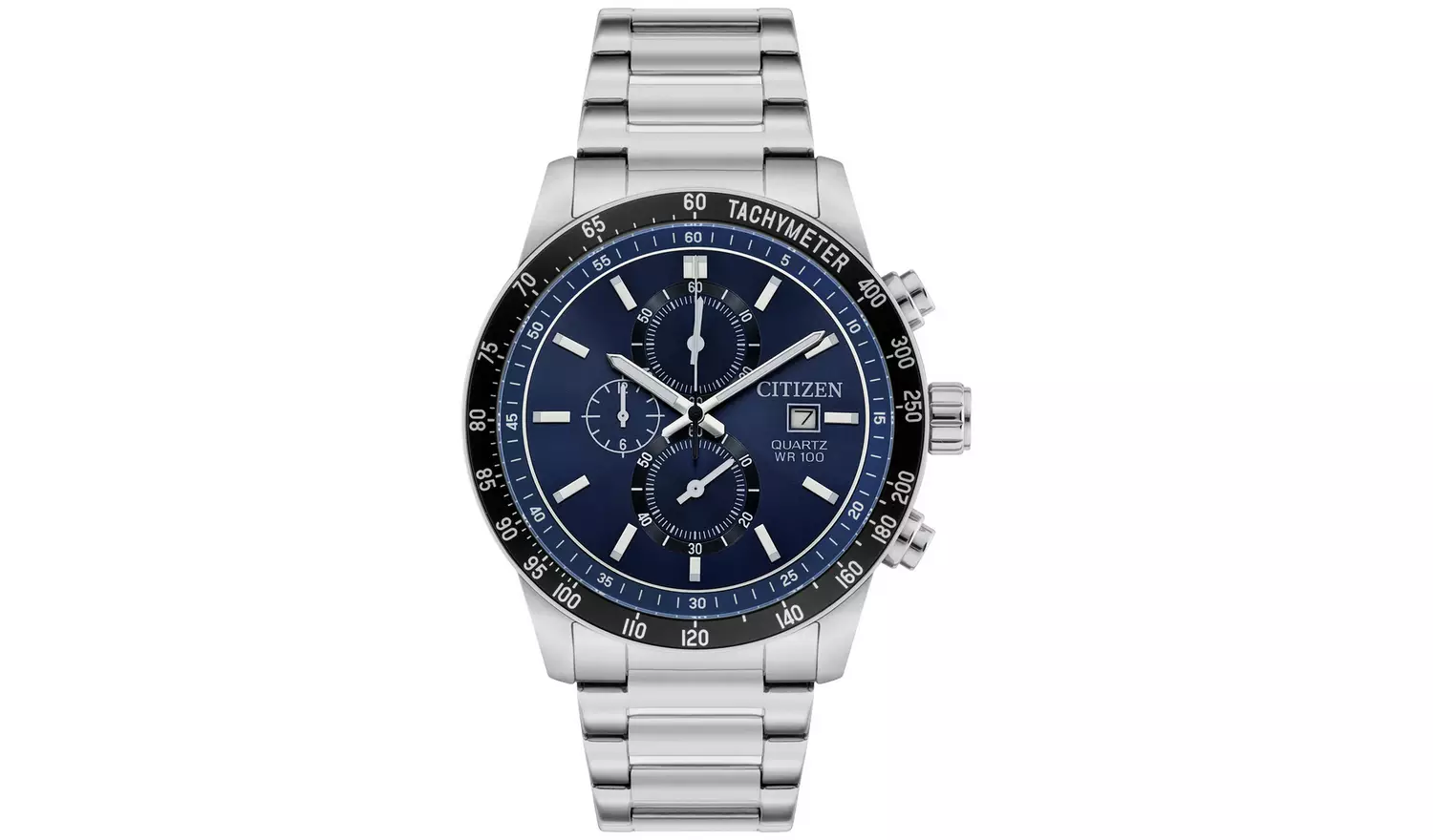 Citizen Men's Silver Chronograph Bracelet Watch
