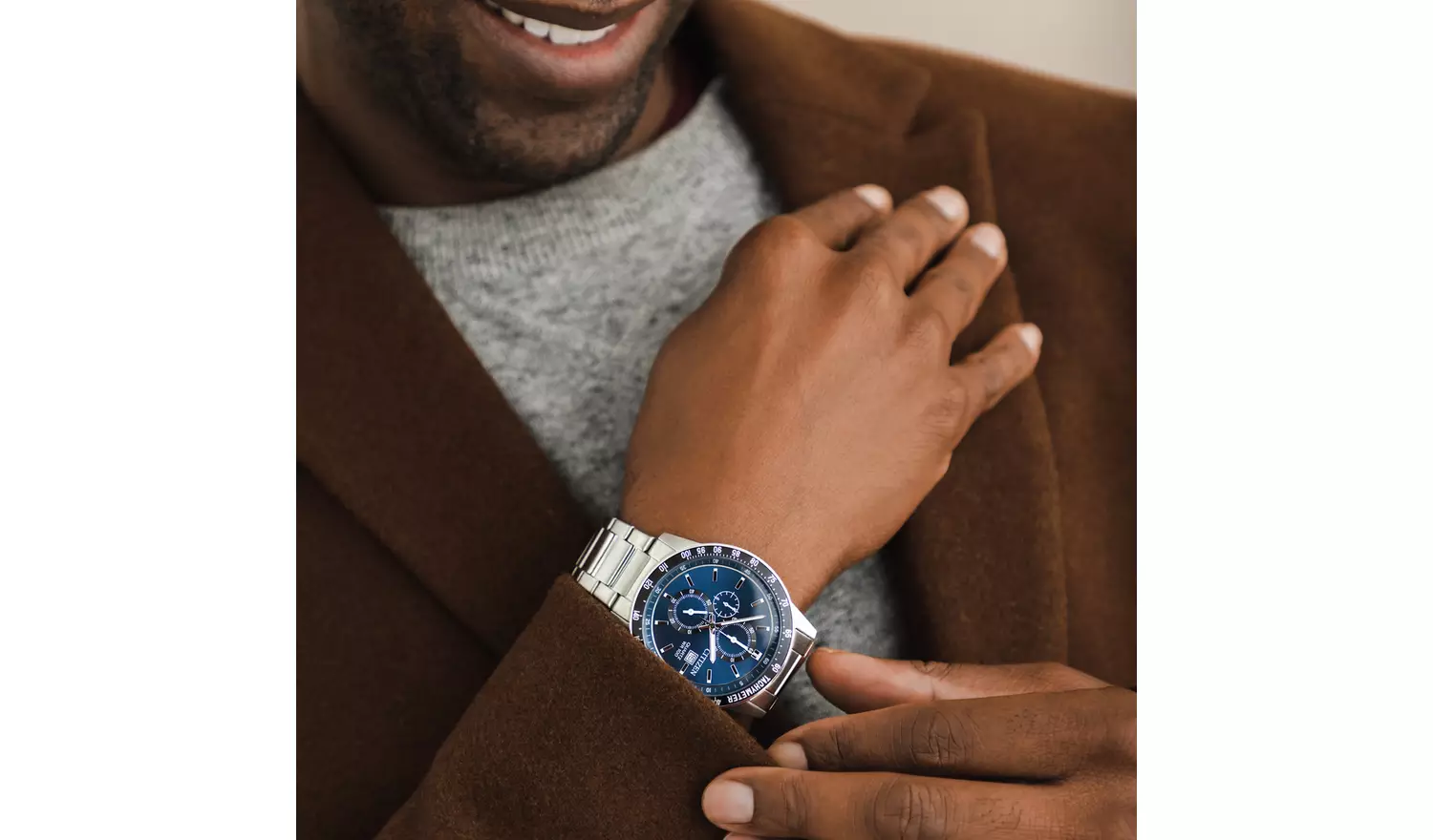 Citizen Men's Silver Chronograph Bracelet Watch