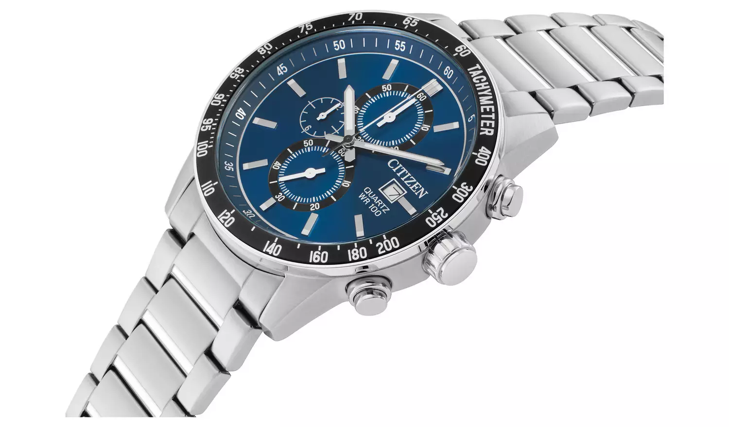 Citizen Men's Silver Chronograph Bracelet Watch