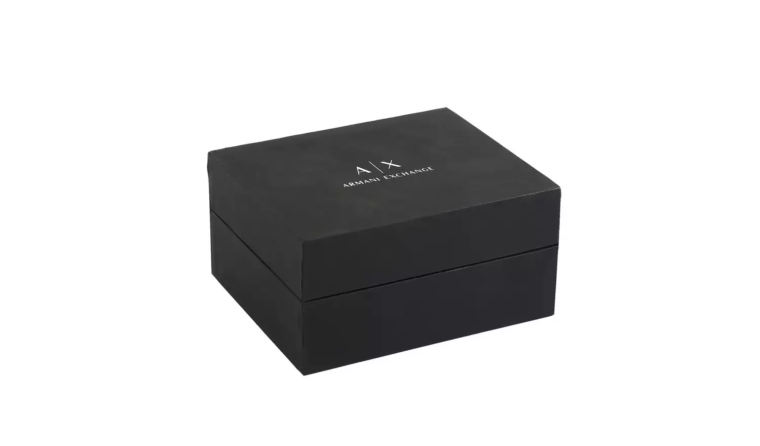 Armani Exchange Men Black Stainless Steel Bracelet Watch Set