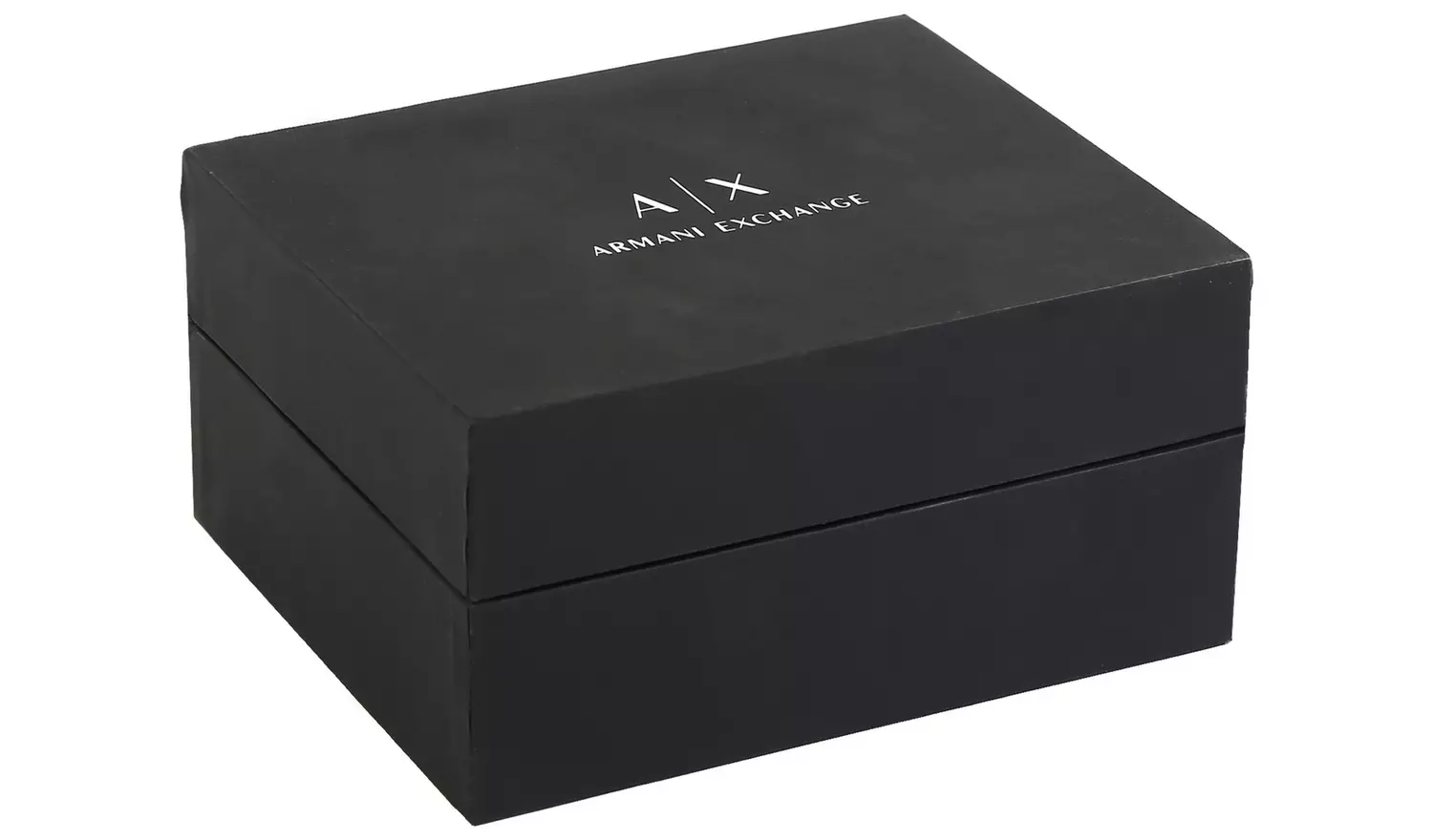 Armani Exchange Men Black Stainless Steel Bracelet Watch Set