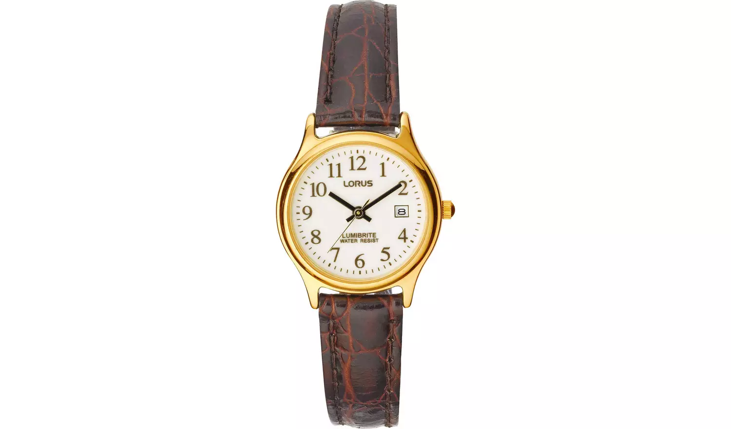 Lorus Ladies Brown Leather Strap Watch