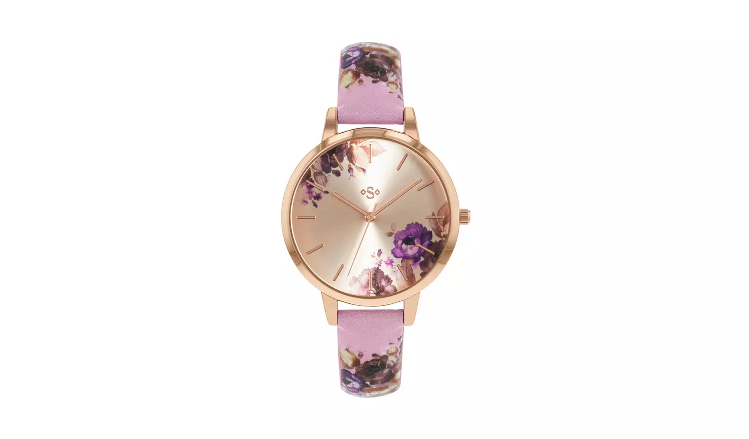 Spirit Ladies Floral Print Strap Watch