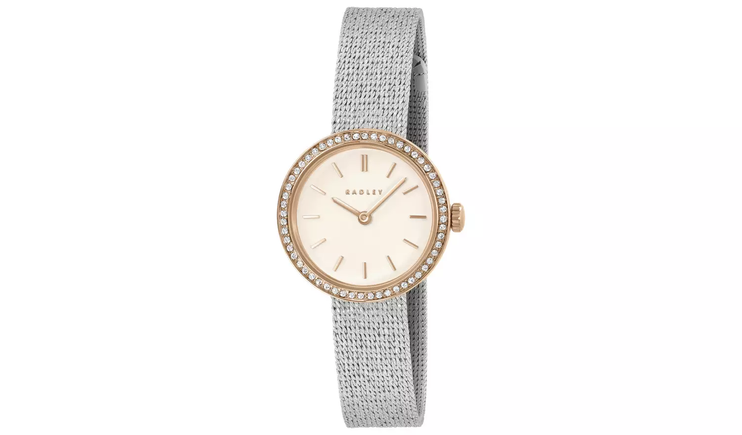 Radley Stone Set Silver Mesh Strap Bracelet Watch