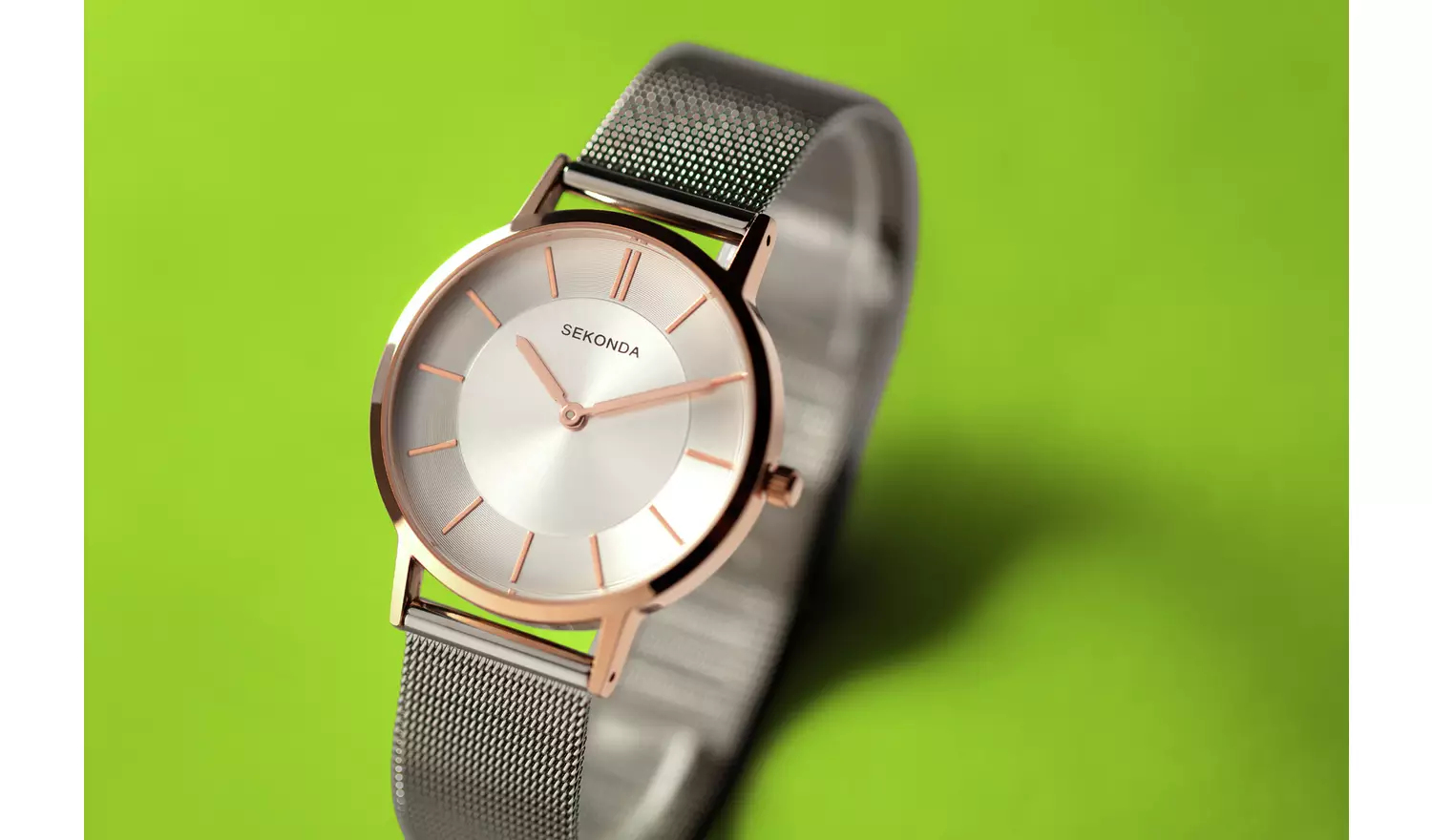 Sekonda Edition Ladies Silver Mesh Bracelet Watch