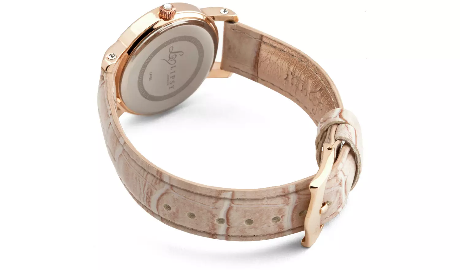Lipsy Nude Coloured Leather Strap Watch