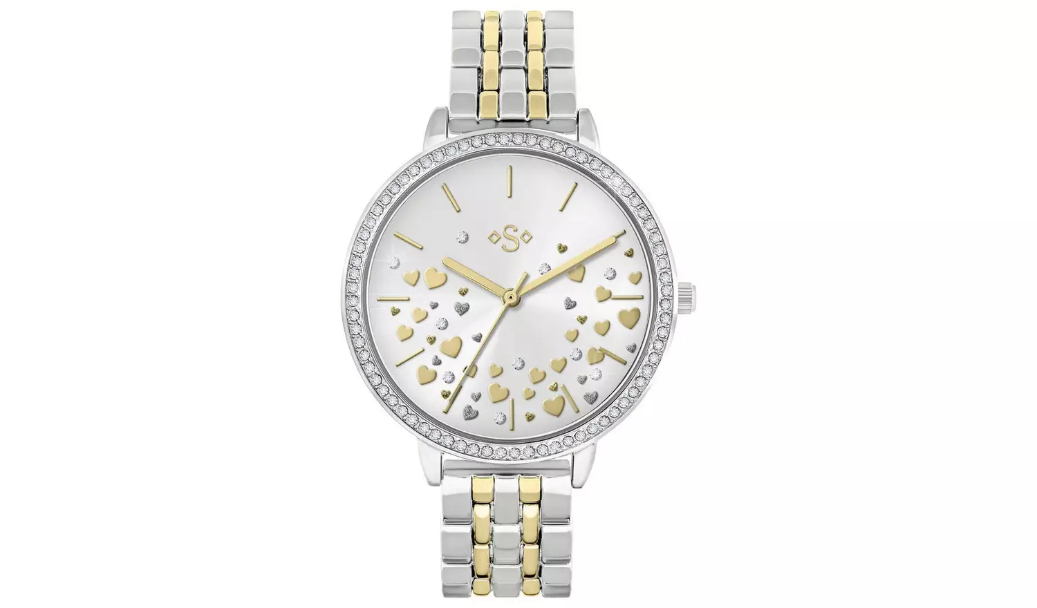 Spirit Ladies Sunray Dial Two Tone Bracelet Watch