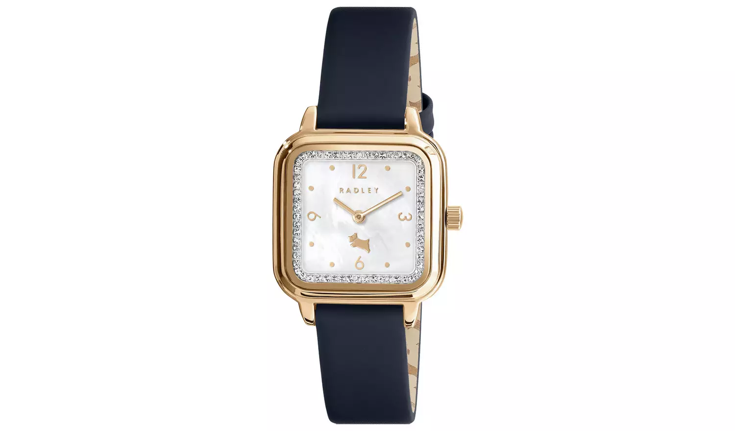 Radley Mother of Pearl Dial Dark Blue Leather Strap Watch