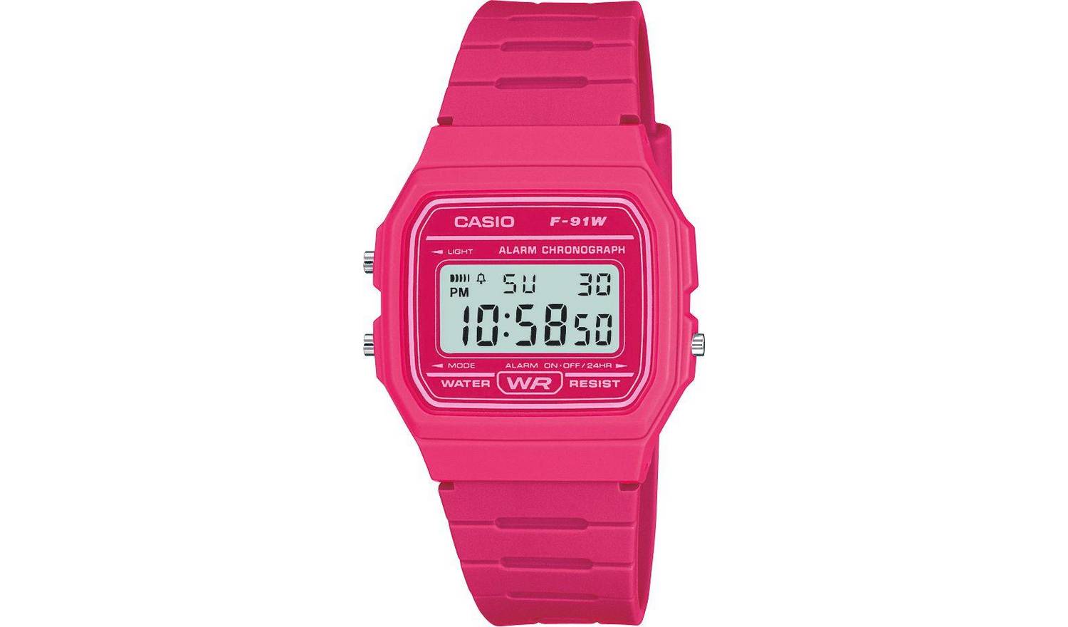 Casio Pink Resin Strap Watch