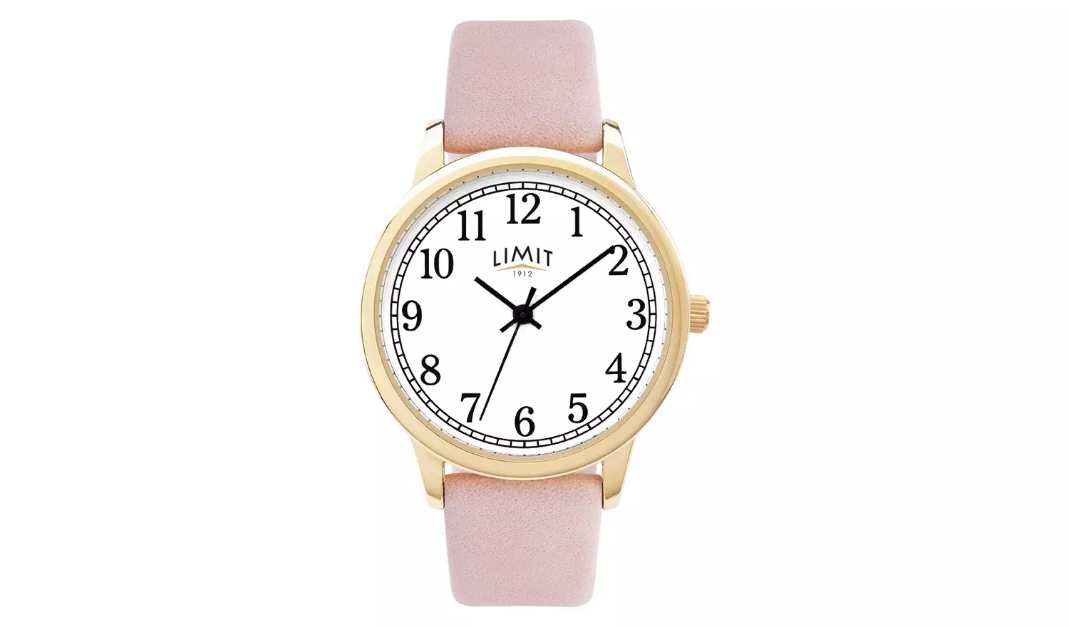 Limit Ladies Pink Faux Leather Strap Watch