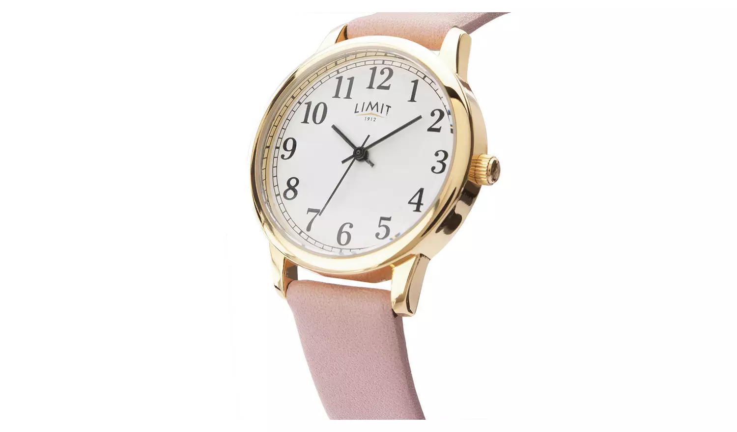 Limit Ladies Pink Faux Leather Strap Watch