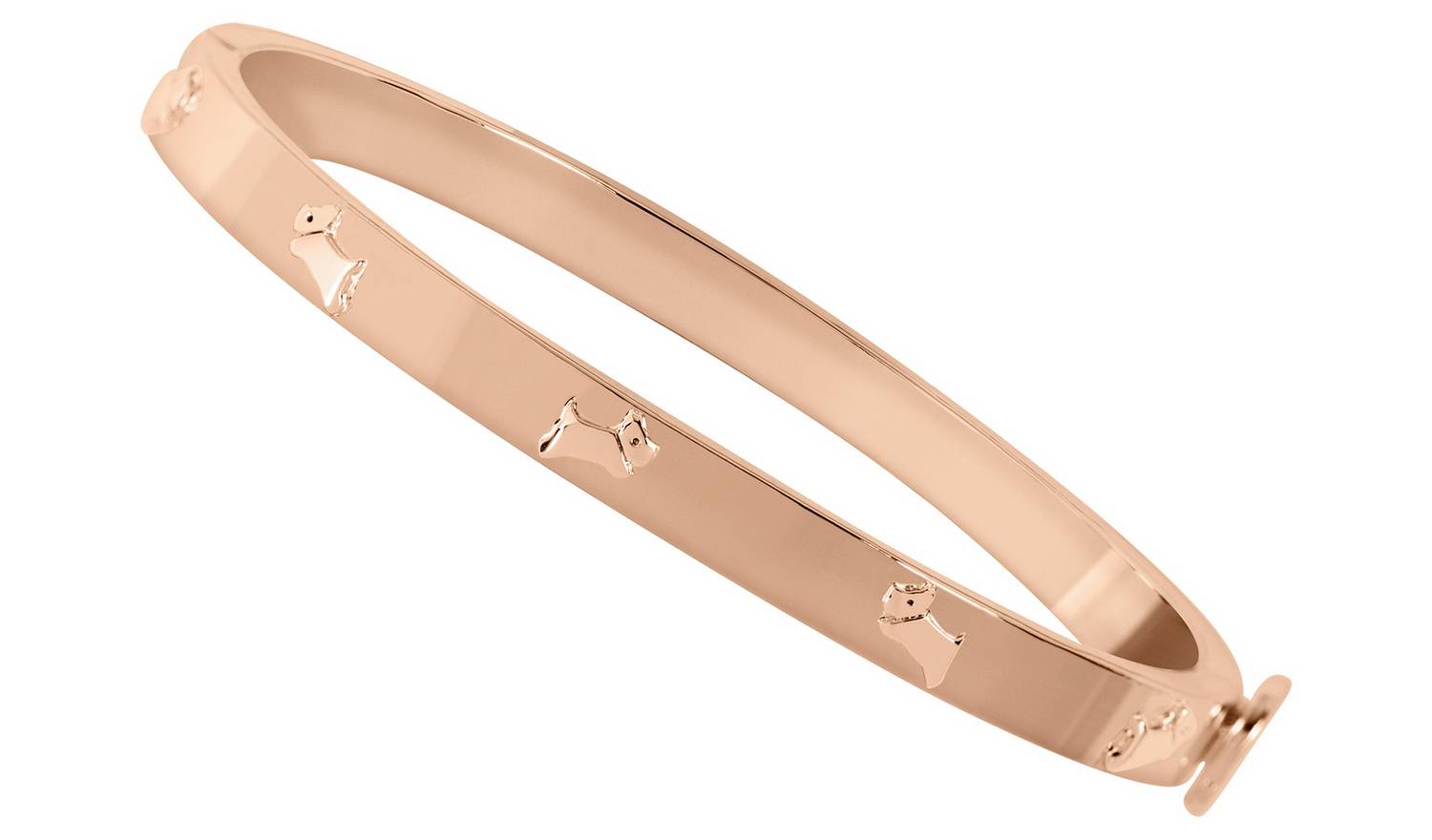 Radley 18ct Rose Gold Plated Jumping Dog Bangle