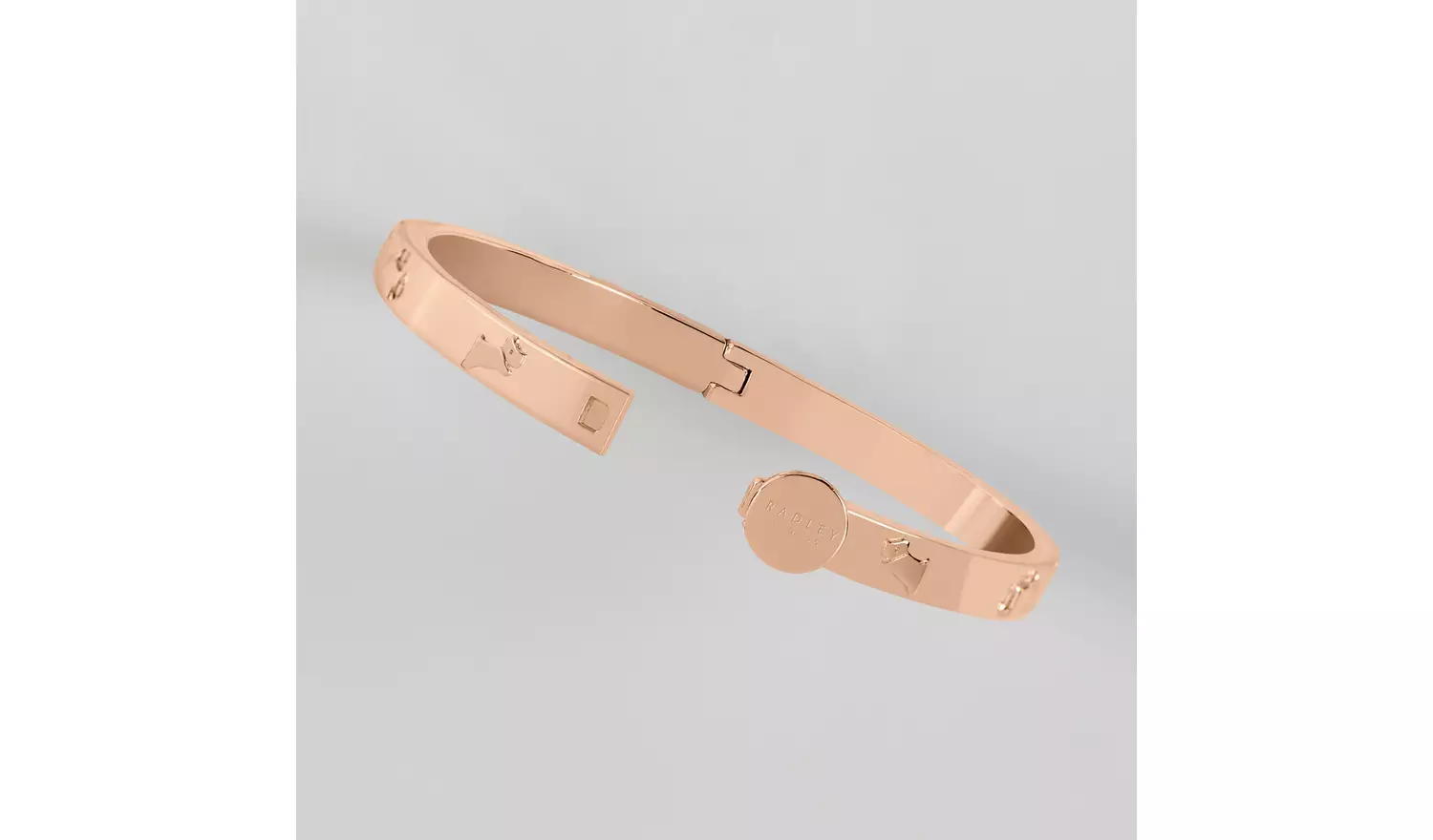 Radley 18ct Rose Gold Plated Jumping Dog Bangle