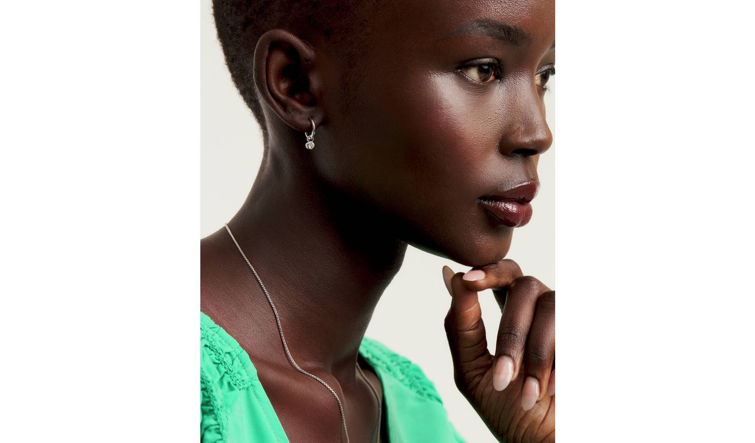 Ted Baker Sinalaa Crystal Huggie Earrings