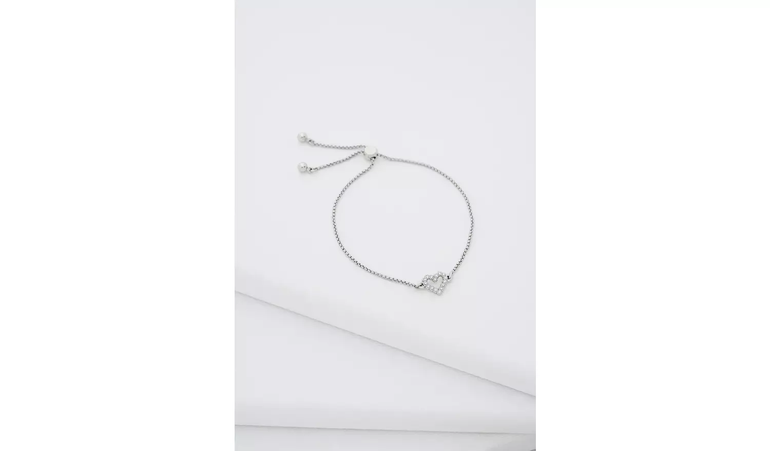 Ted Baker Crystal Halo Heart Adjustable Bracelet