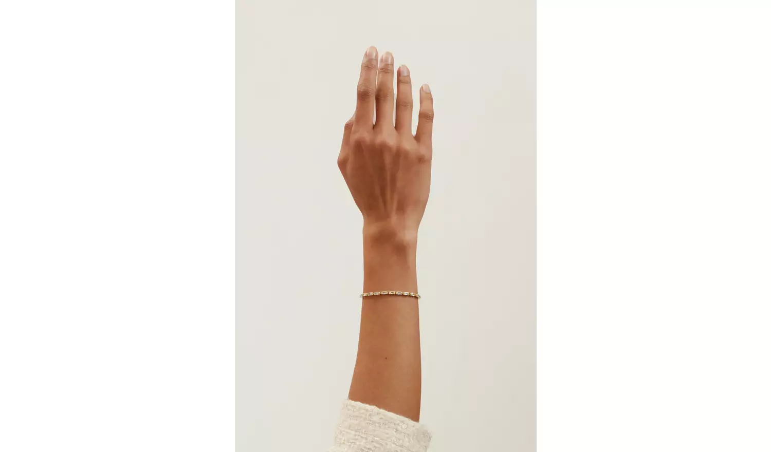 Ted Baker Gold Plating Crytal Baguette Adjustable Bracelet