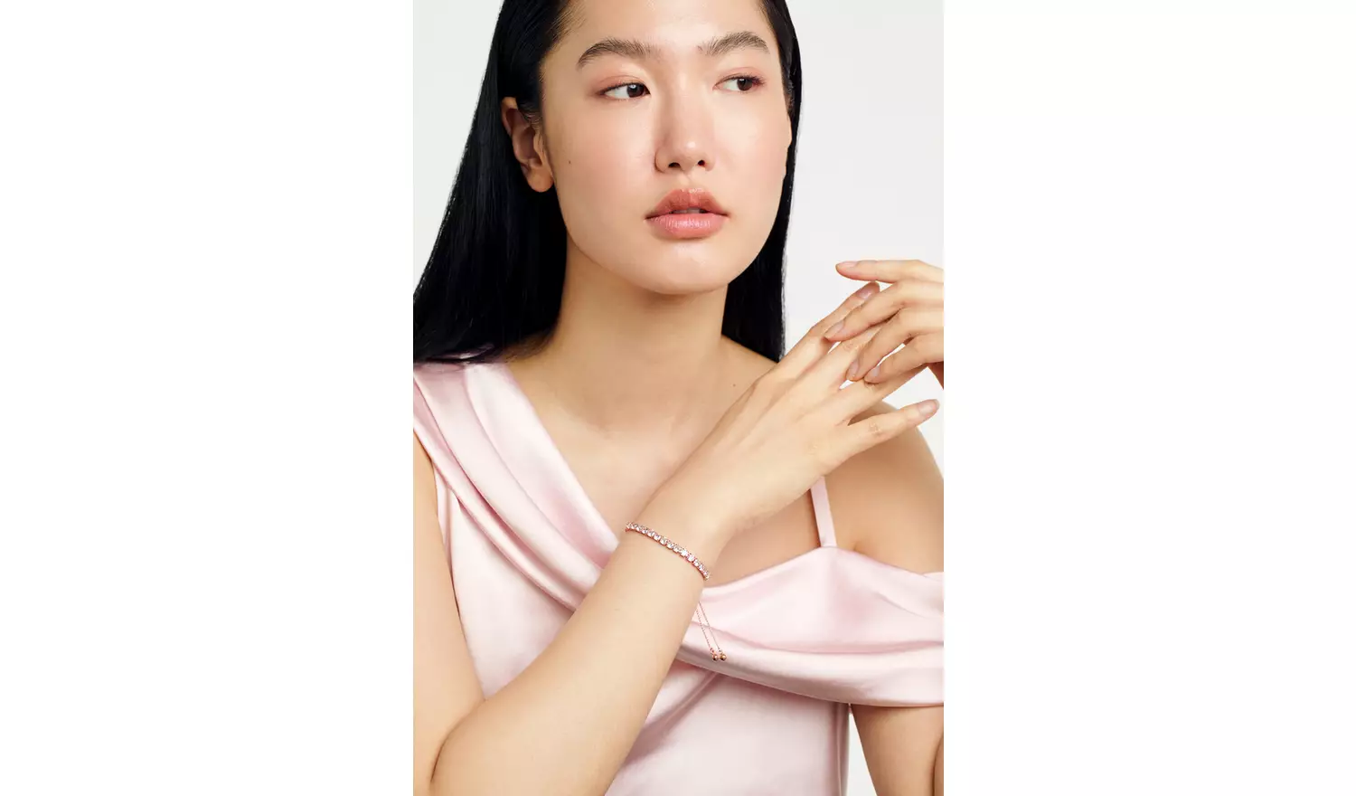 Ted Baker Rose Gold Plated Crystals Adjustable Bracelet