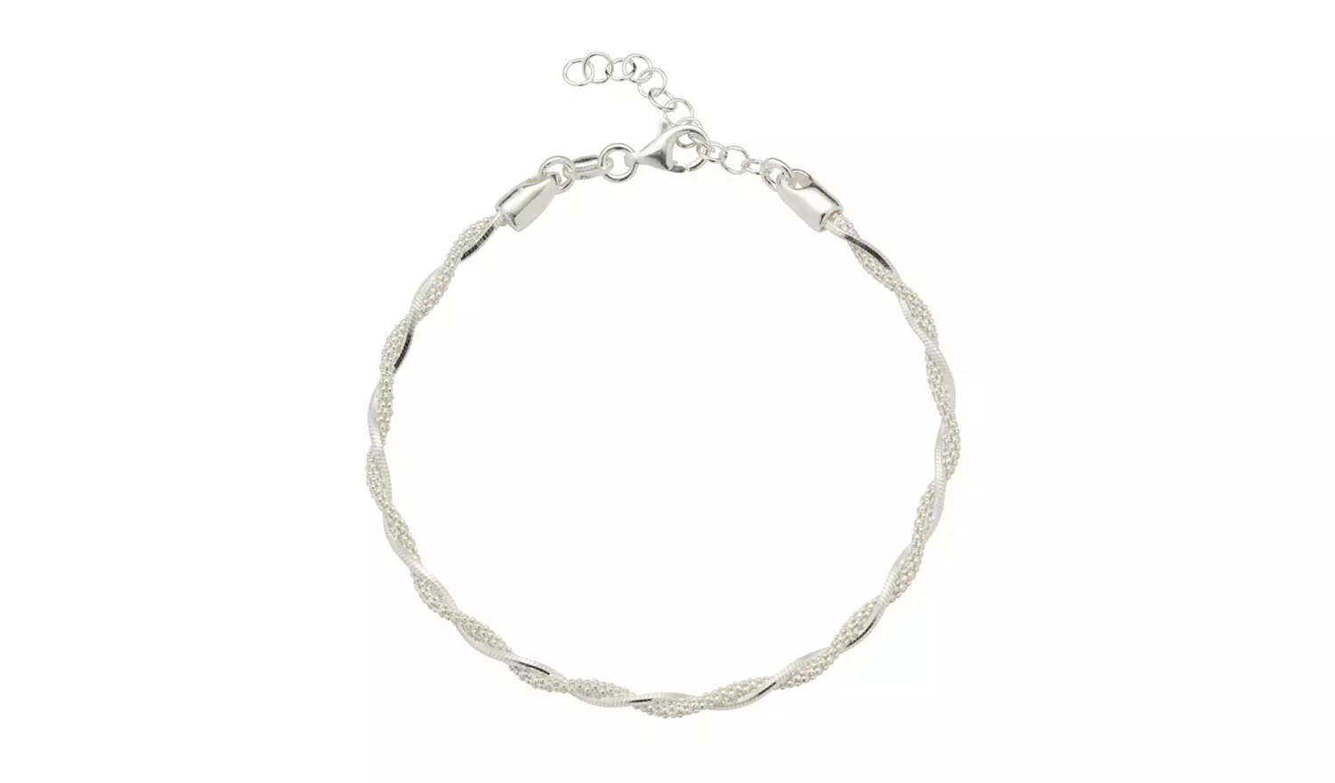 Revere Sterling Silver Twisted Mixed Chain Bracelet