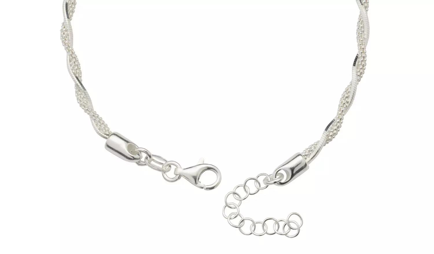 Revere Sterling Silver Twisted Mixed Chain Bracelet