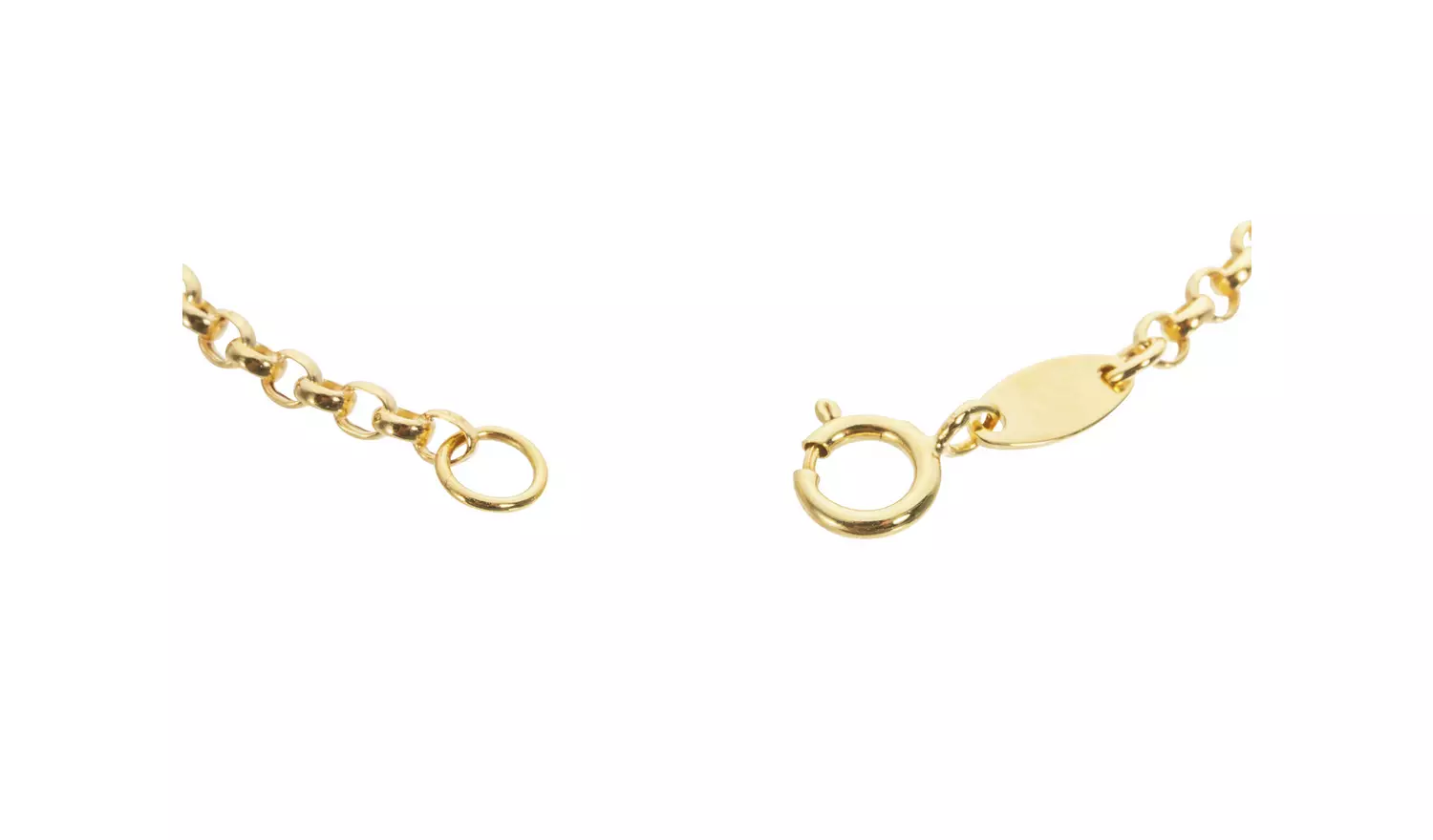 Revere 9ct Yellow Gold Floating Heart Bracelet