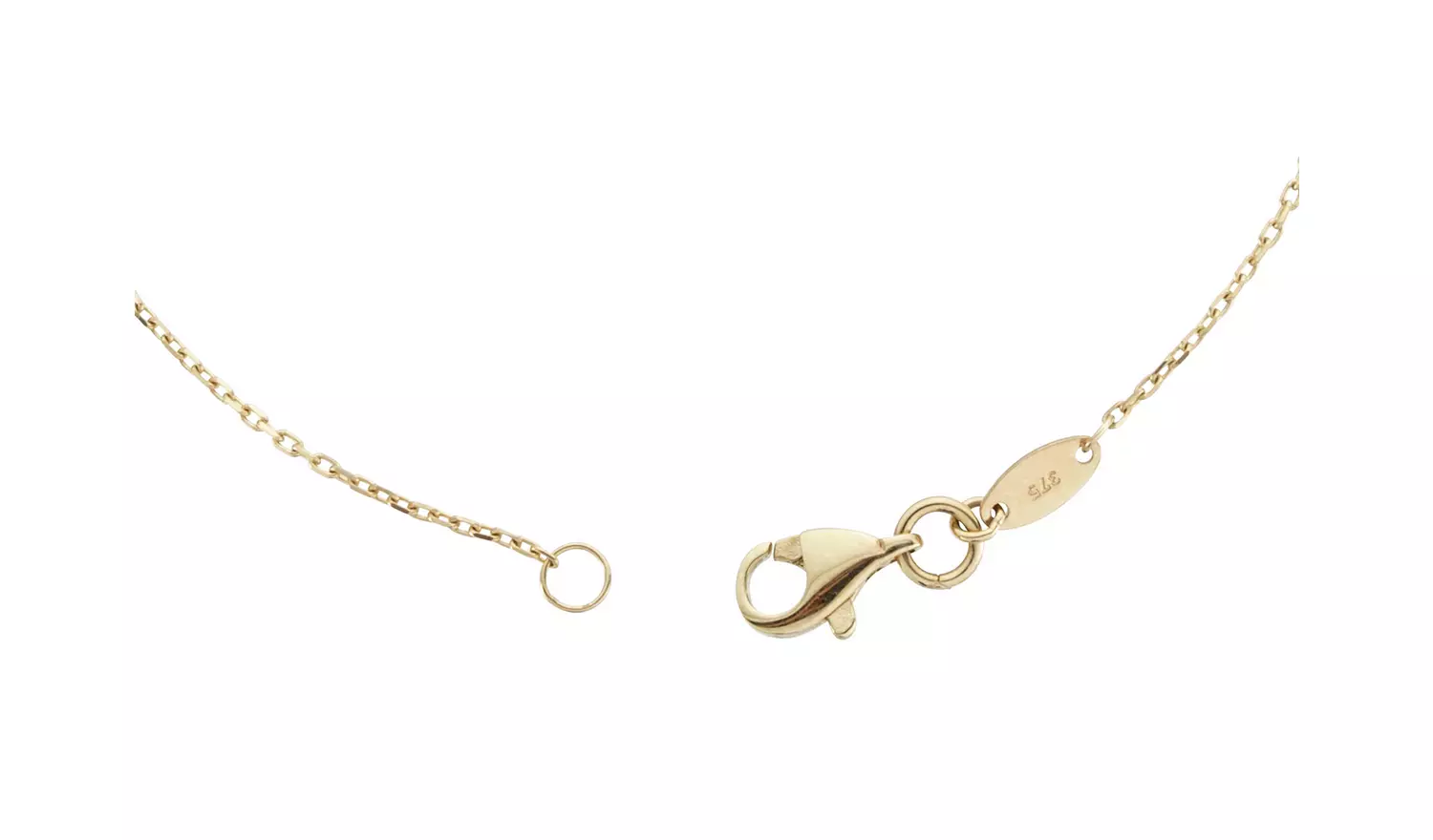 Revere 9ct Yellow Gold Infinity Charm Bracelet