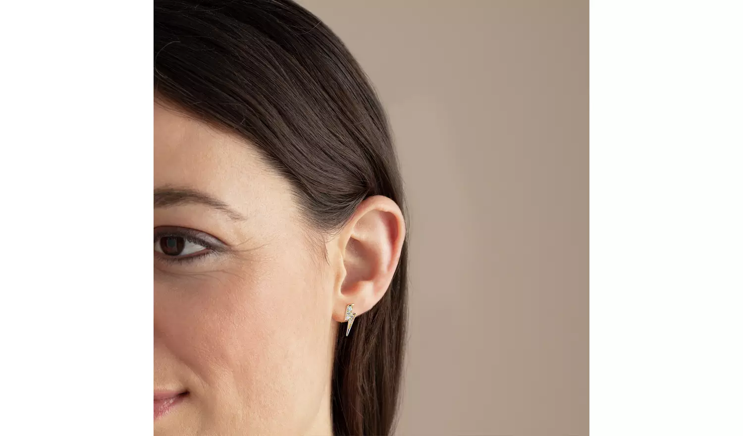 Revere Sterling Silver Cubic Zirconia Bolt Stud Earrings