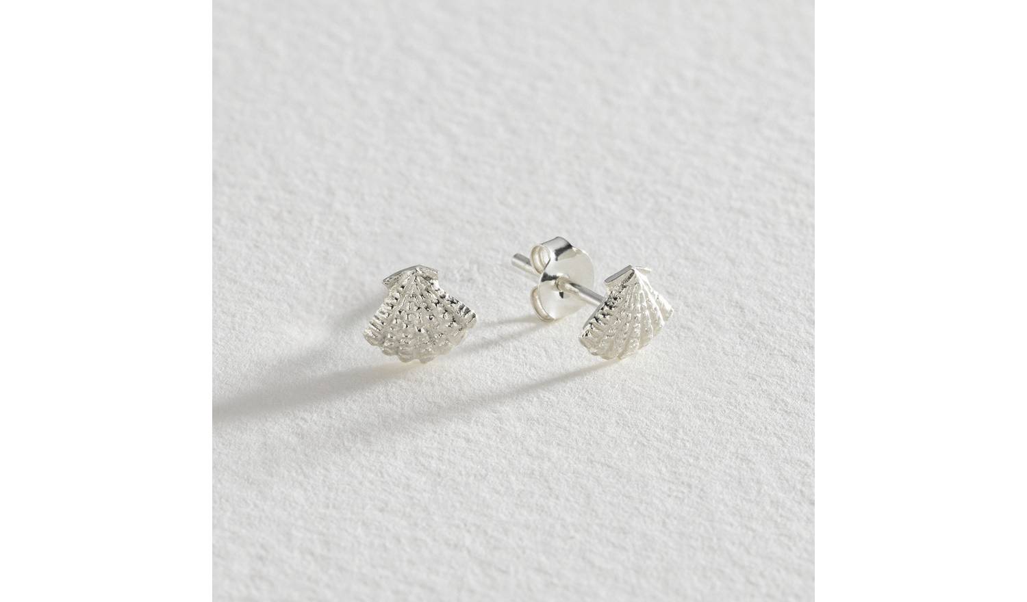Revere Sterling Silver Seashell Stud Earrings