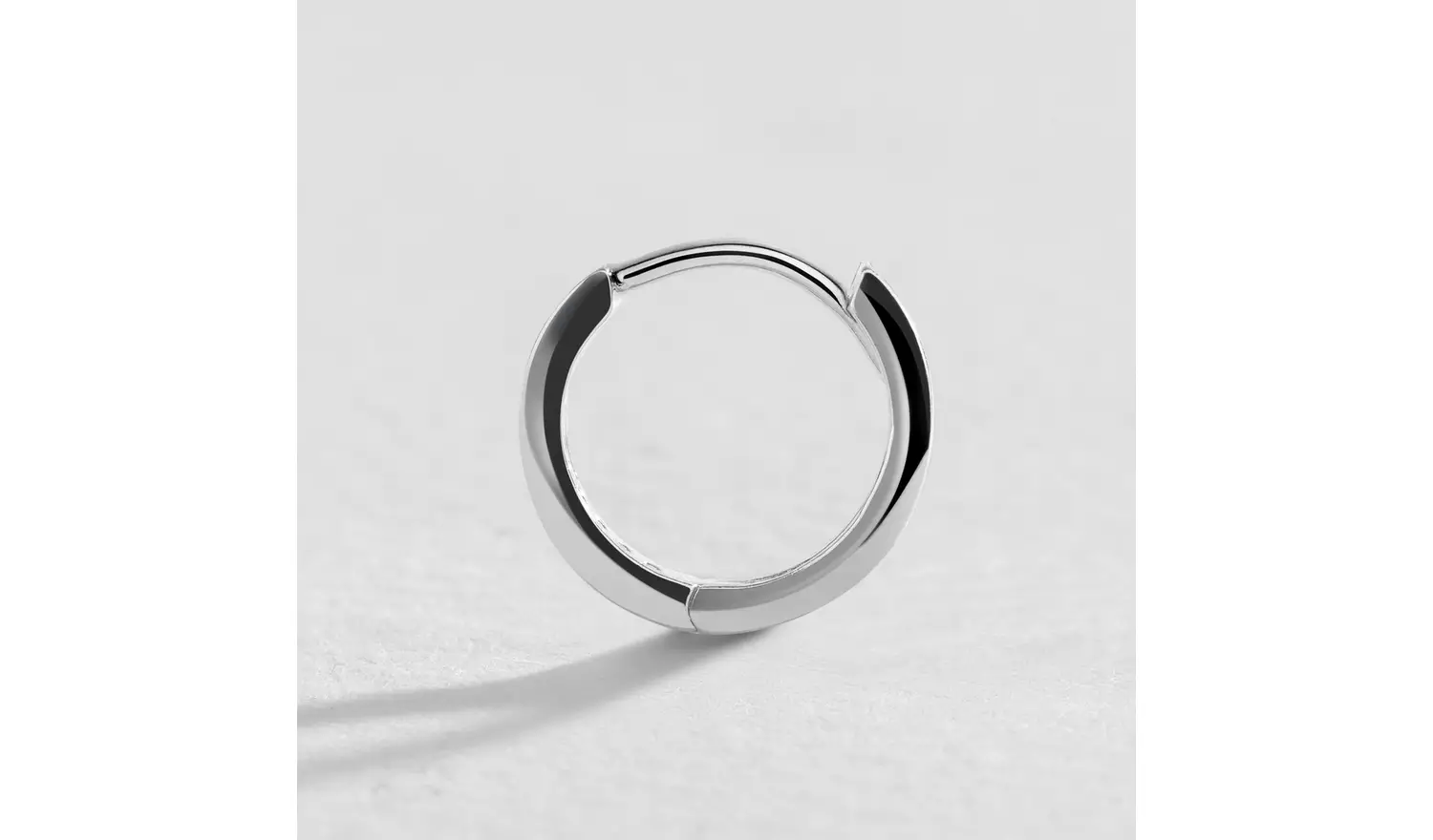 Revere Sterling Silver Cubic Zirconia Huggie Hoop Earrings