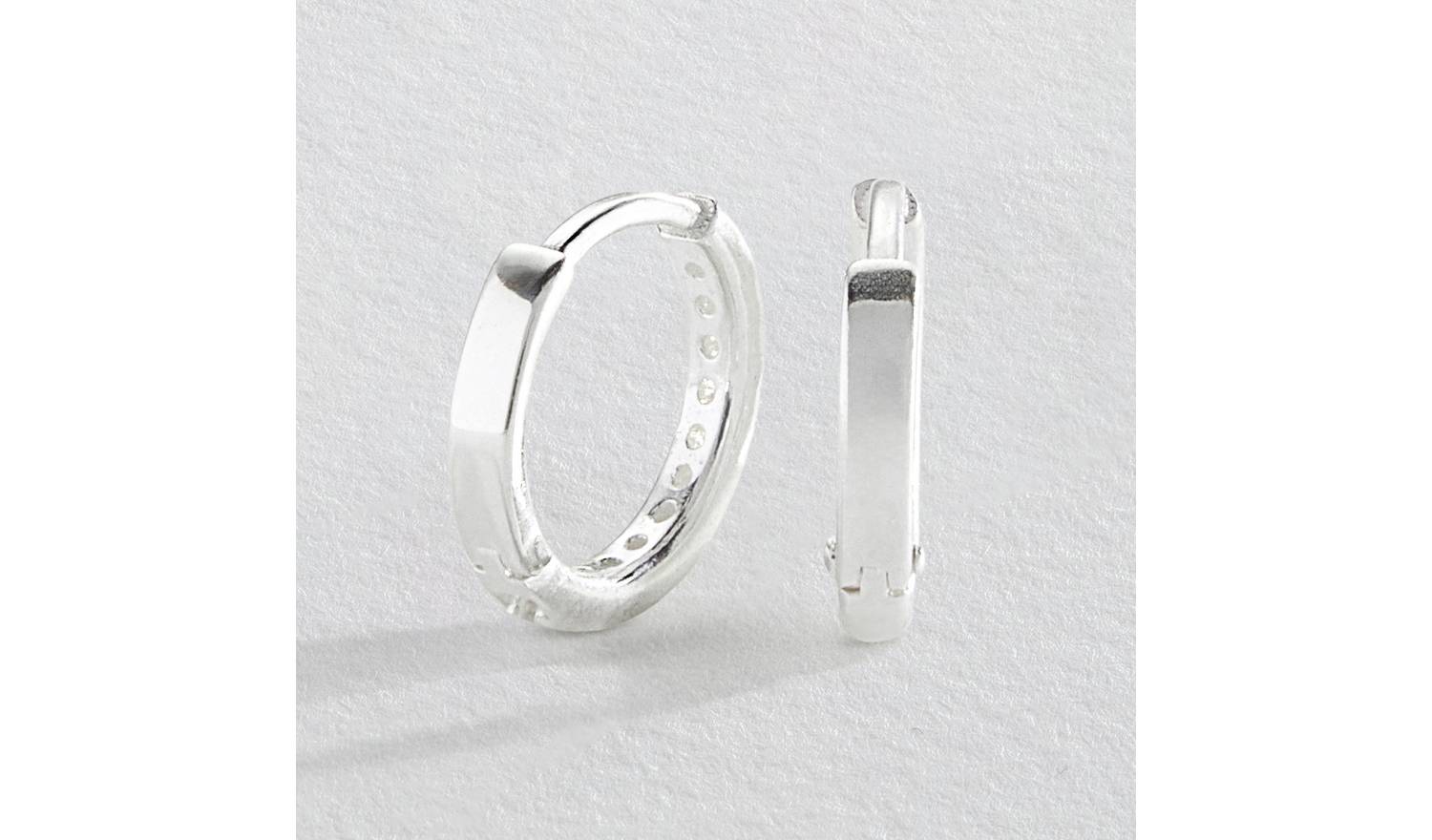 Revere Sterling Silver Huggie Hoop Earrings