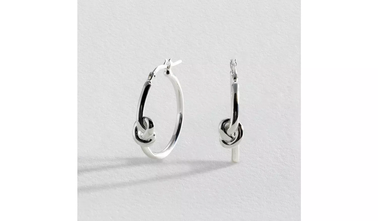 Revere Sterling Silver Knot Hoop Earrings