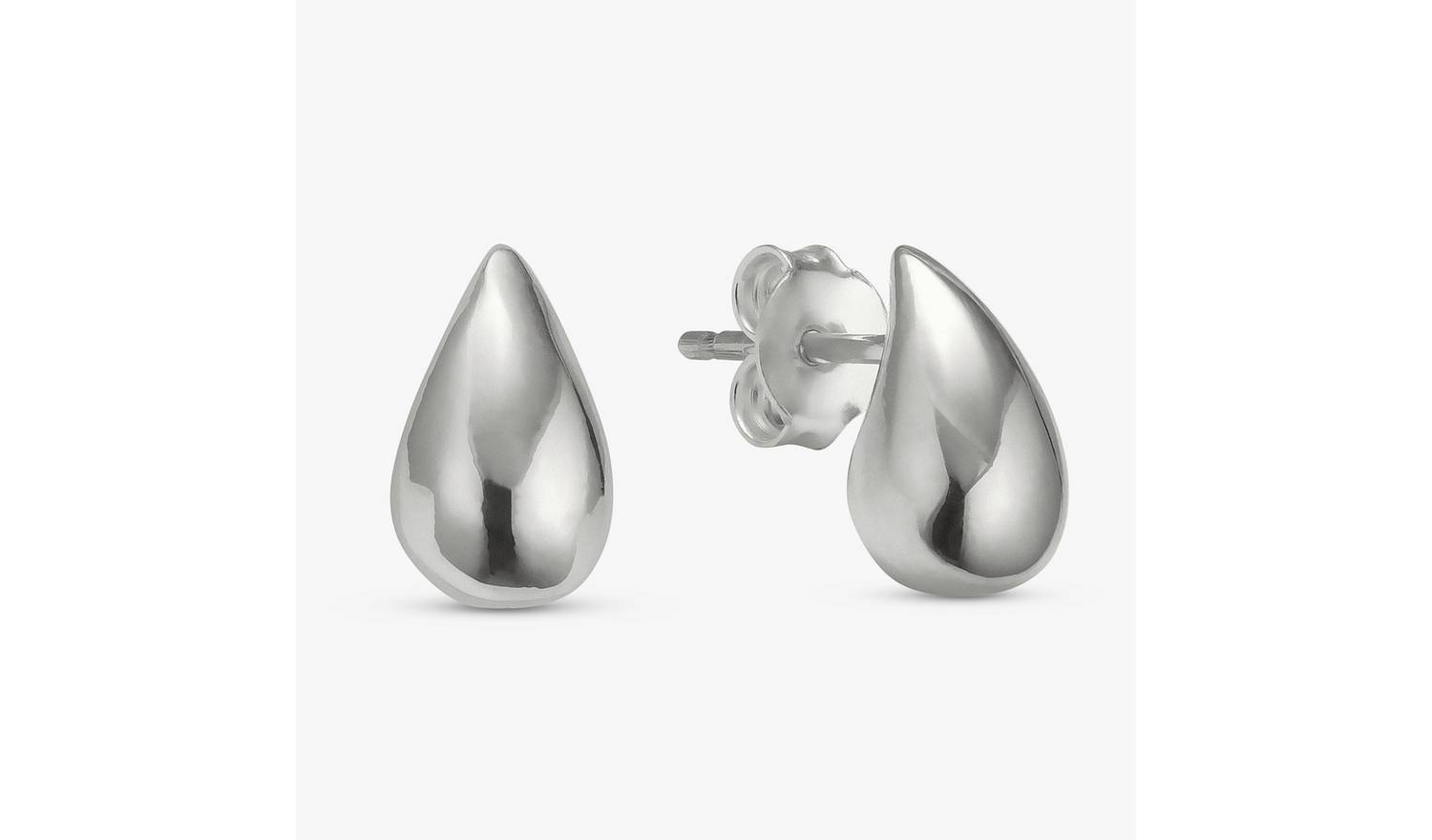 Revere Sterling Silver Teardrop Mini Stud Earrings