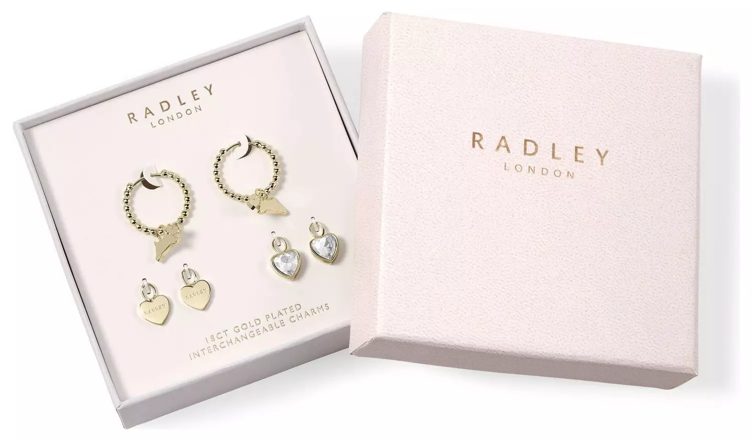 Radley 18ct Gold Plated Charm Earrings Set