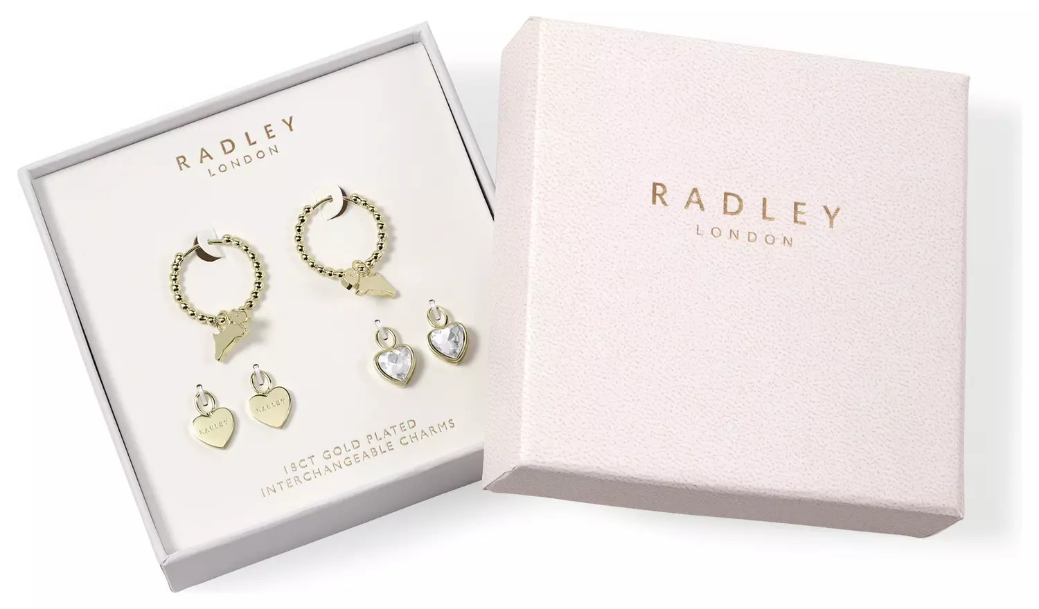 Radley 18ct Gold Plated Charm Earrings Set