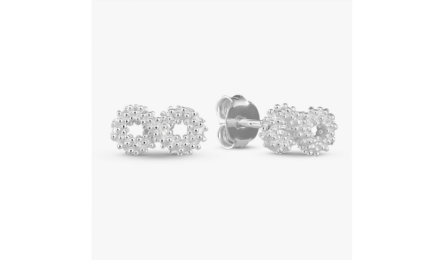 Revere Sterling Silver Infinite-shaped Small Stud Earrings