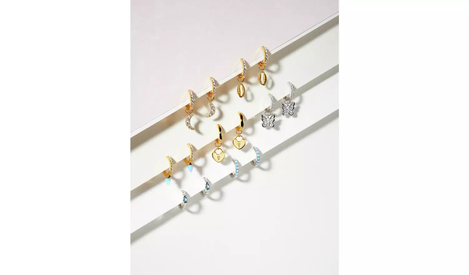 Revere Sterling Silver Butterfly Huggie Hoop Earrings