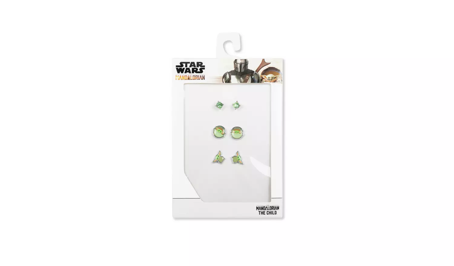 Disney Star Wars Mandalorian Baby Yoda Stud Earring Set of 3