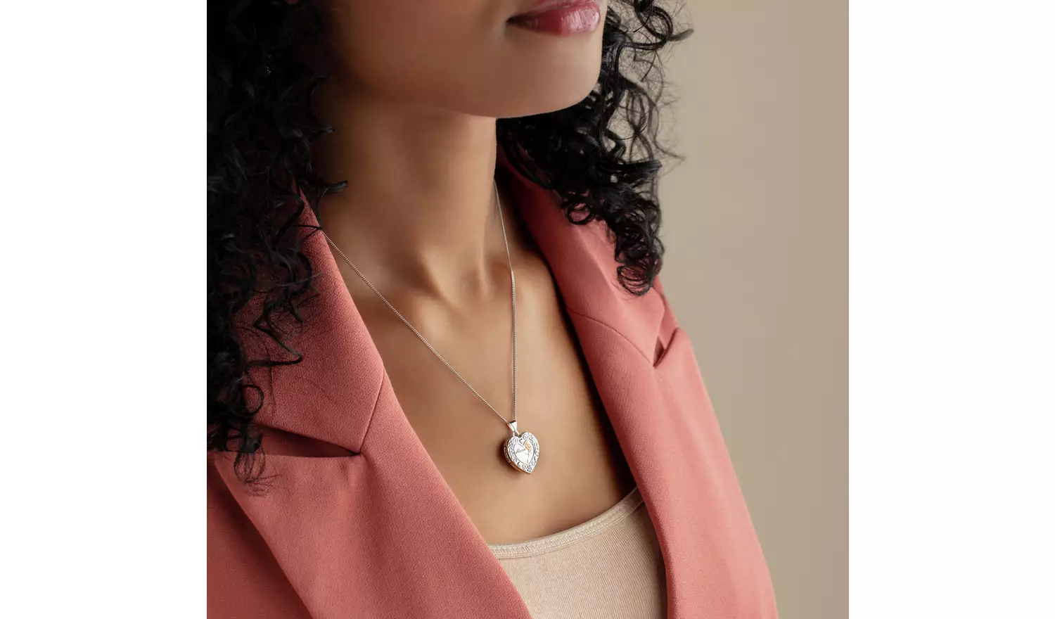 Moon & Back Silver Heart 'Mum' LocketPendant Necklace