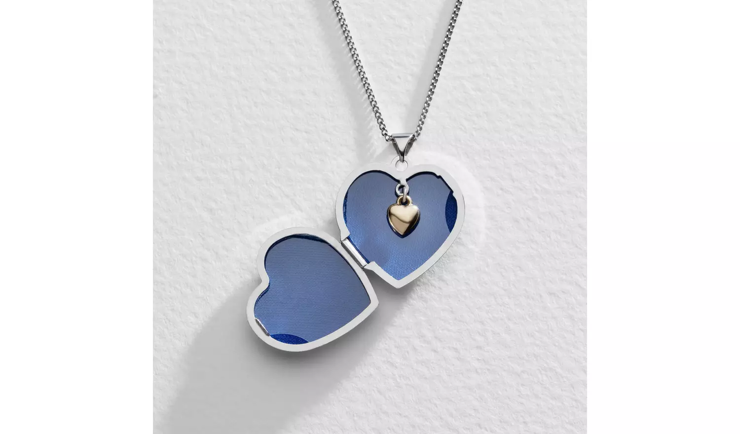 Moon & Back 'In My Heart' Photo LocketPendant Necklace