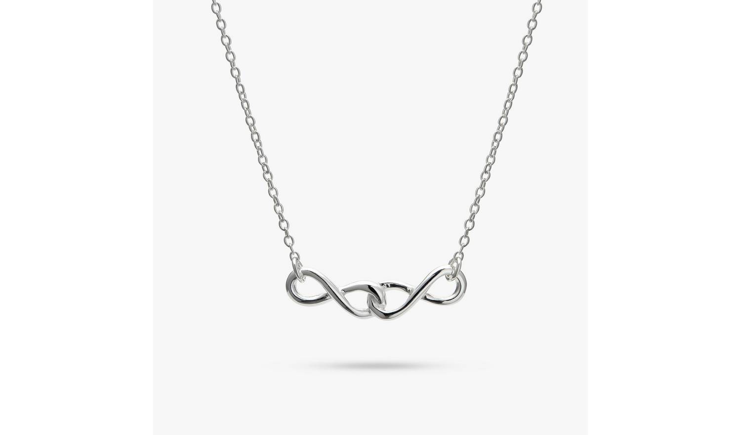 Revere Sterling Silver Double Linked Infinity Necklace